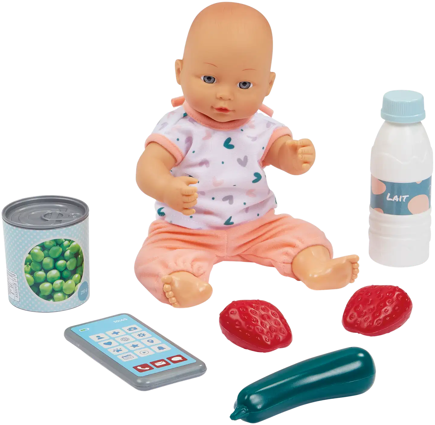 Ecoiffier - Vert Azul - Ostoskärry, tarvikkeet ja nukke - 4