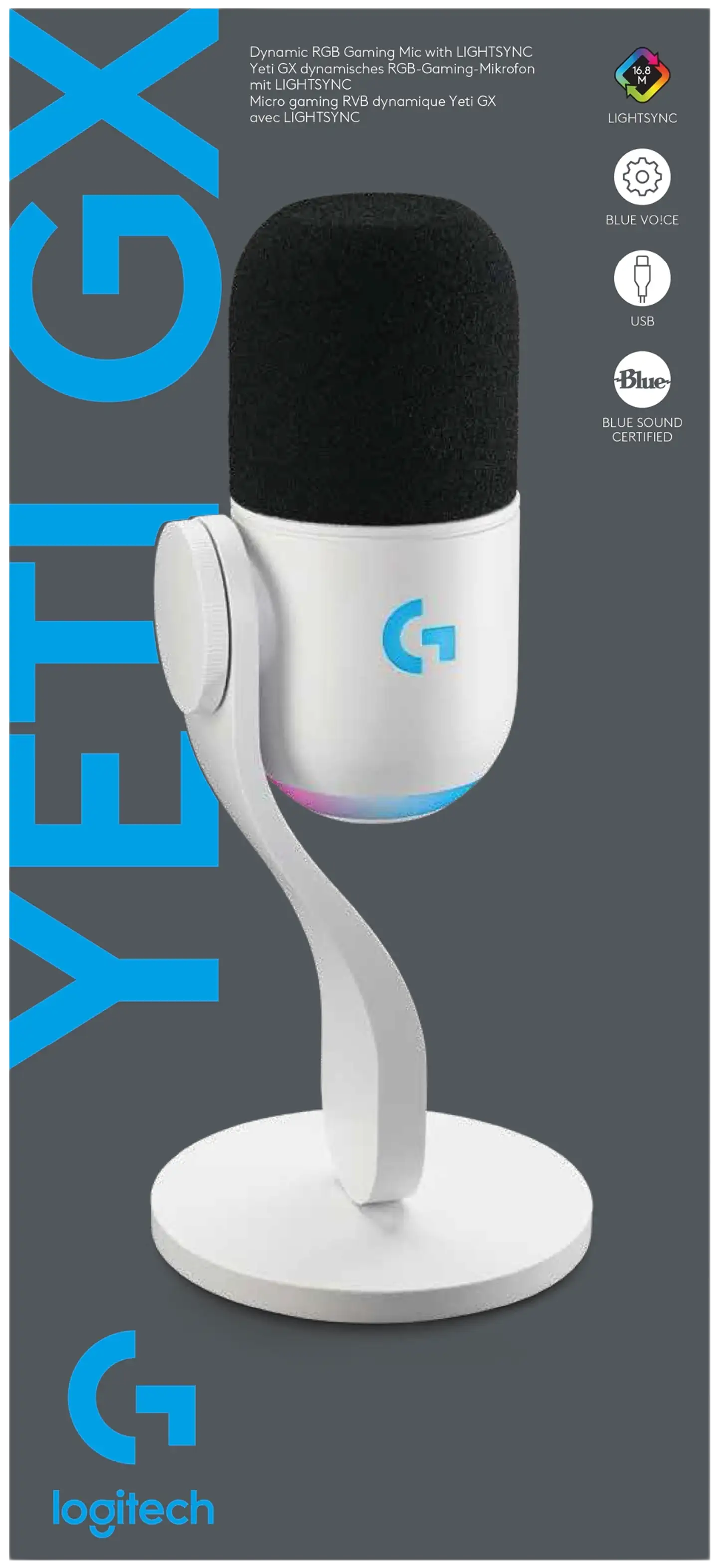 Logitech pelimikrofoni Yeti GX - 8