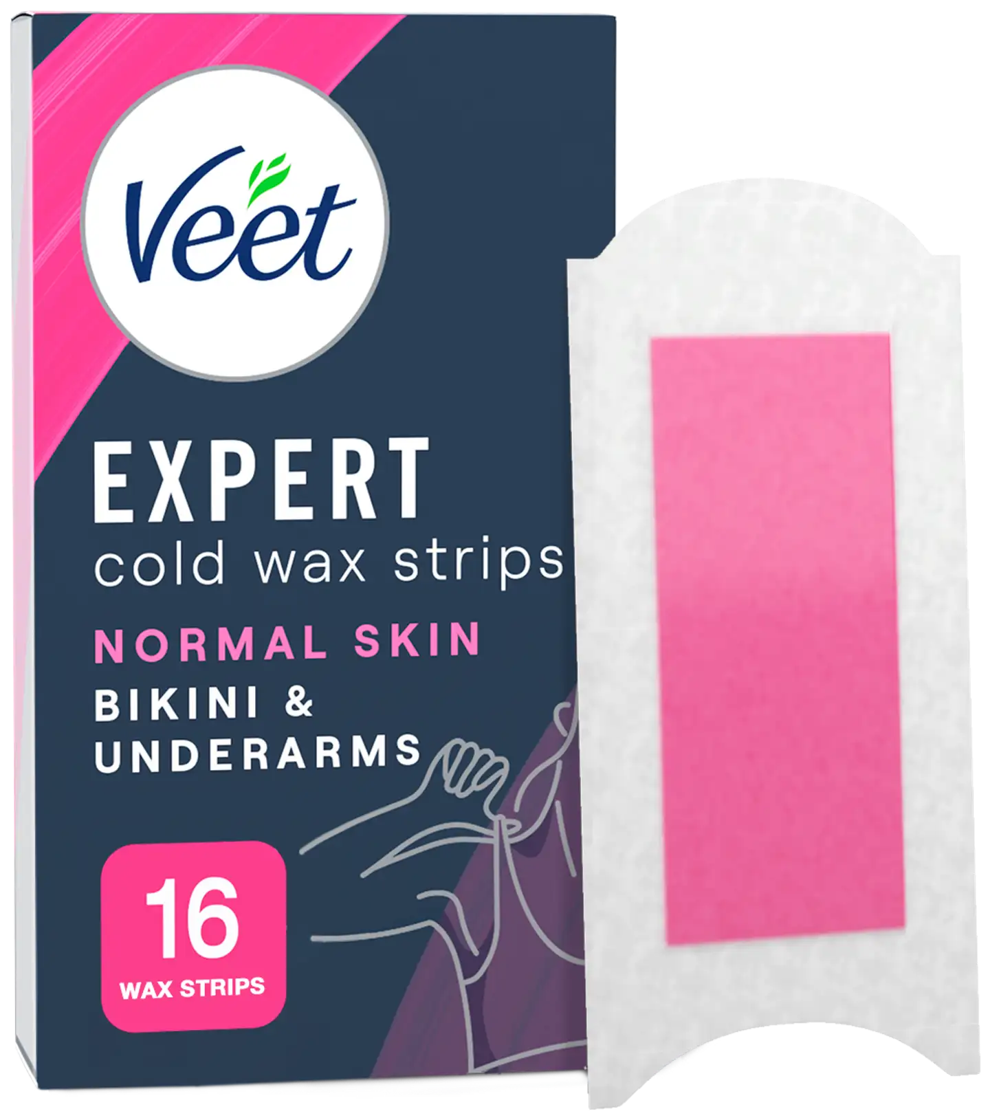 Veet Expert Kylmävahaliuskat Bikini&kainalo 16kpl