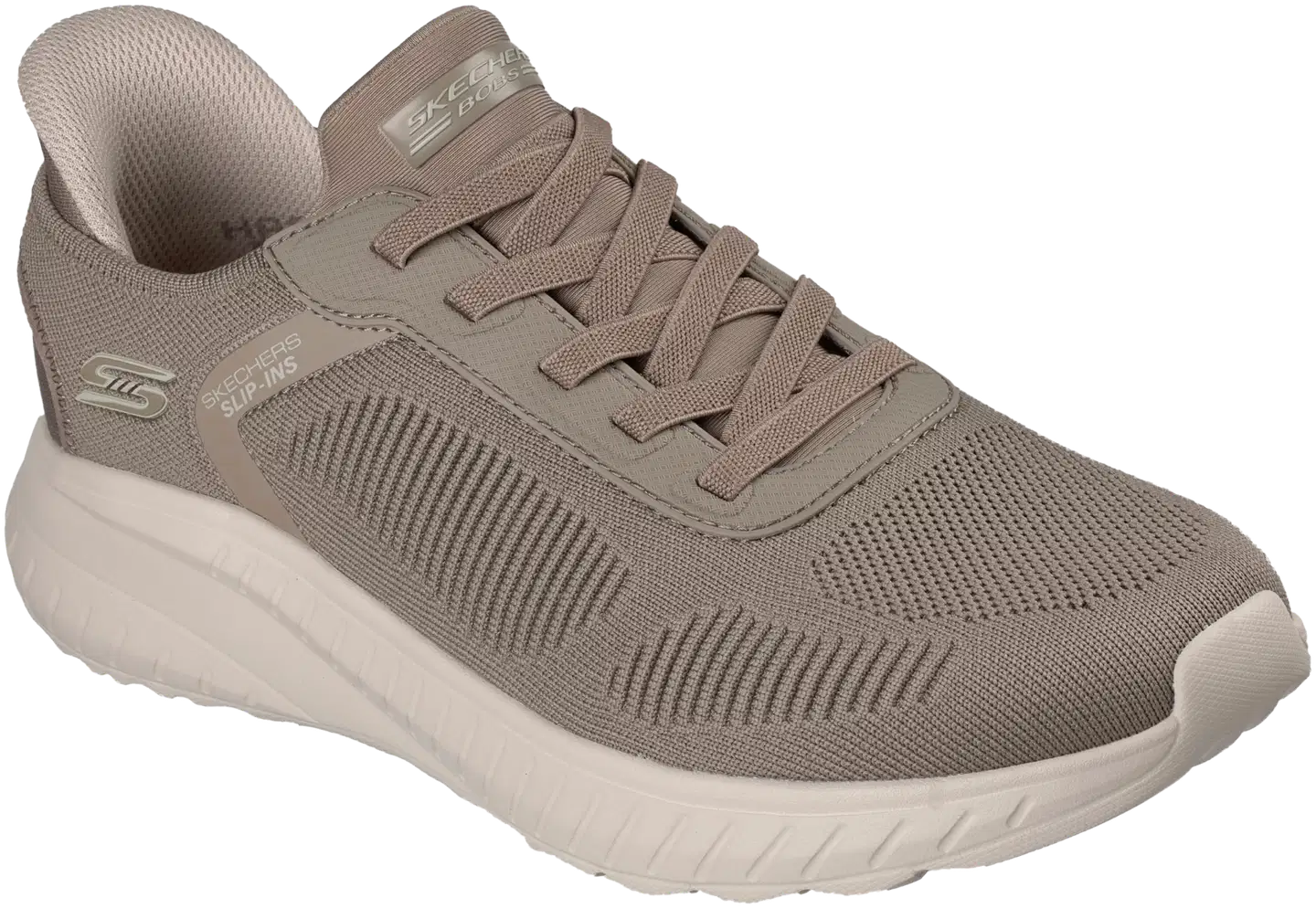 Skechers miesten Slip-Ins loafer Bobs Sport Squad Chaos Solid Step Khaki - Dark taupe - 1