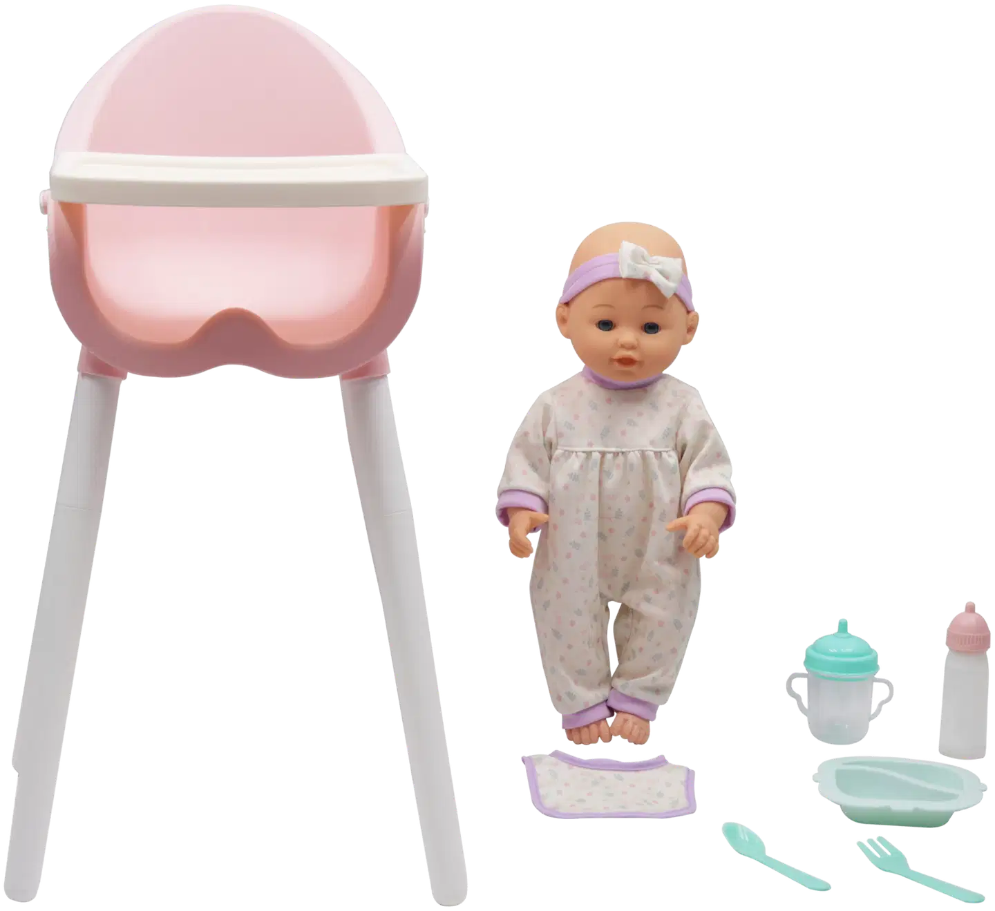 Happy Friend Sofia nukke 35cm syöttötuolissa - 1