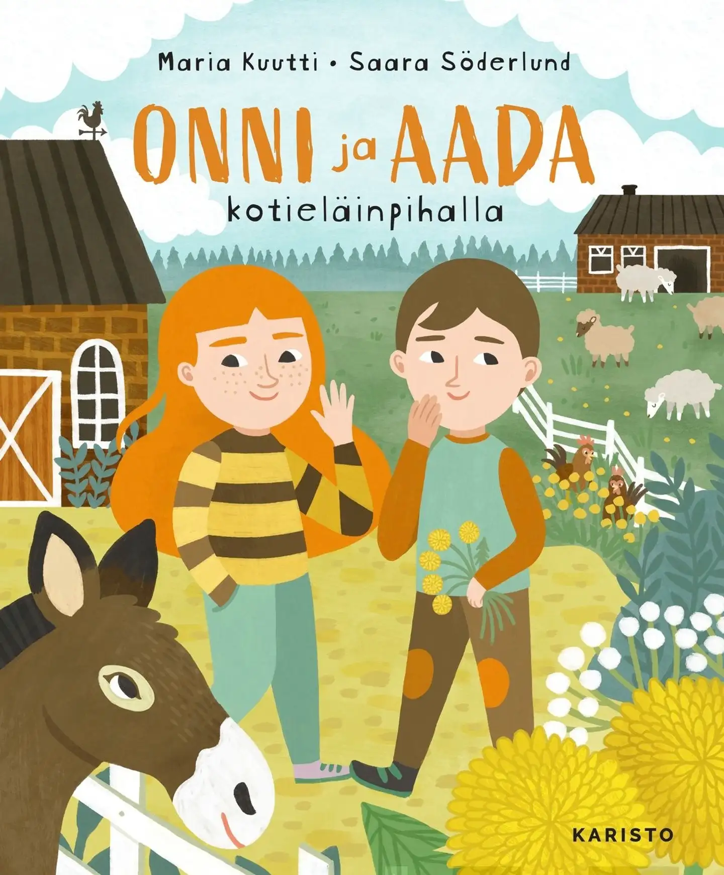 Kuutti, Onni ja Aada kotieläinpihalla