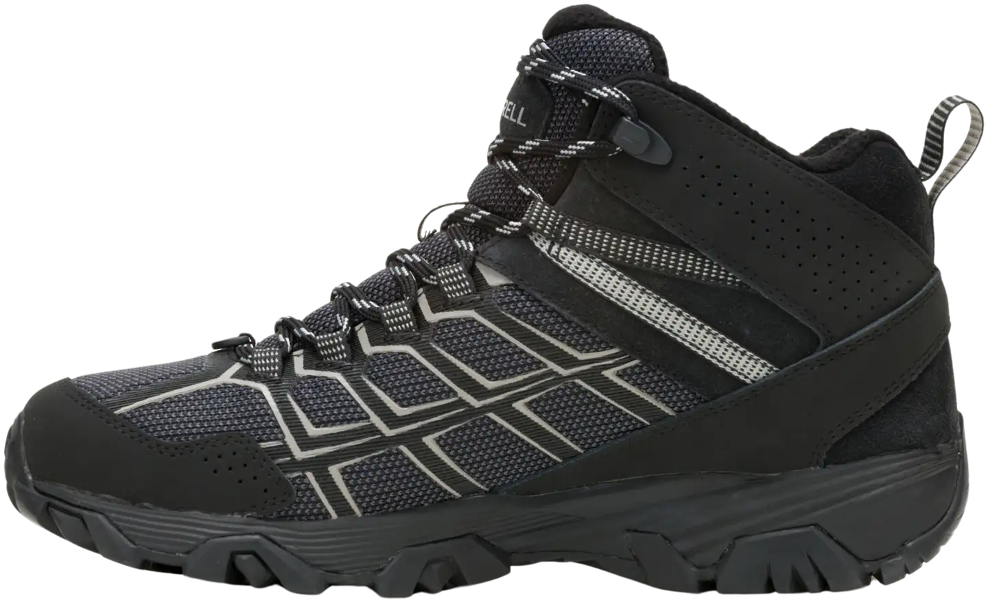 Merrell Moab FST 3 Thermo Mid WP naisten vedenpitävä pitopohjajalkine - BLACK/PALOMA - 2