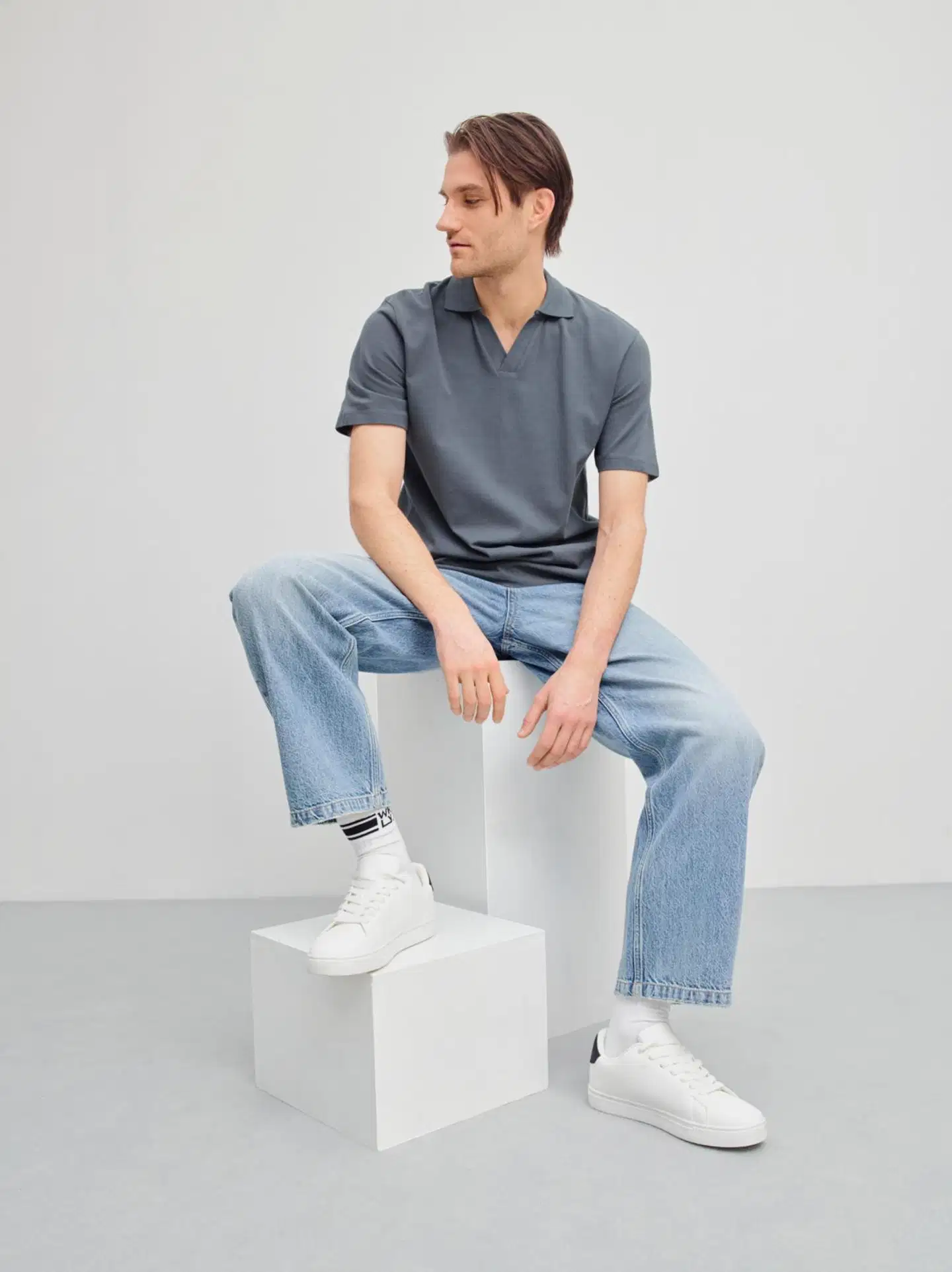 WKLY. miesten pikeepaita 195W042602 - Dark grey - 3