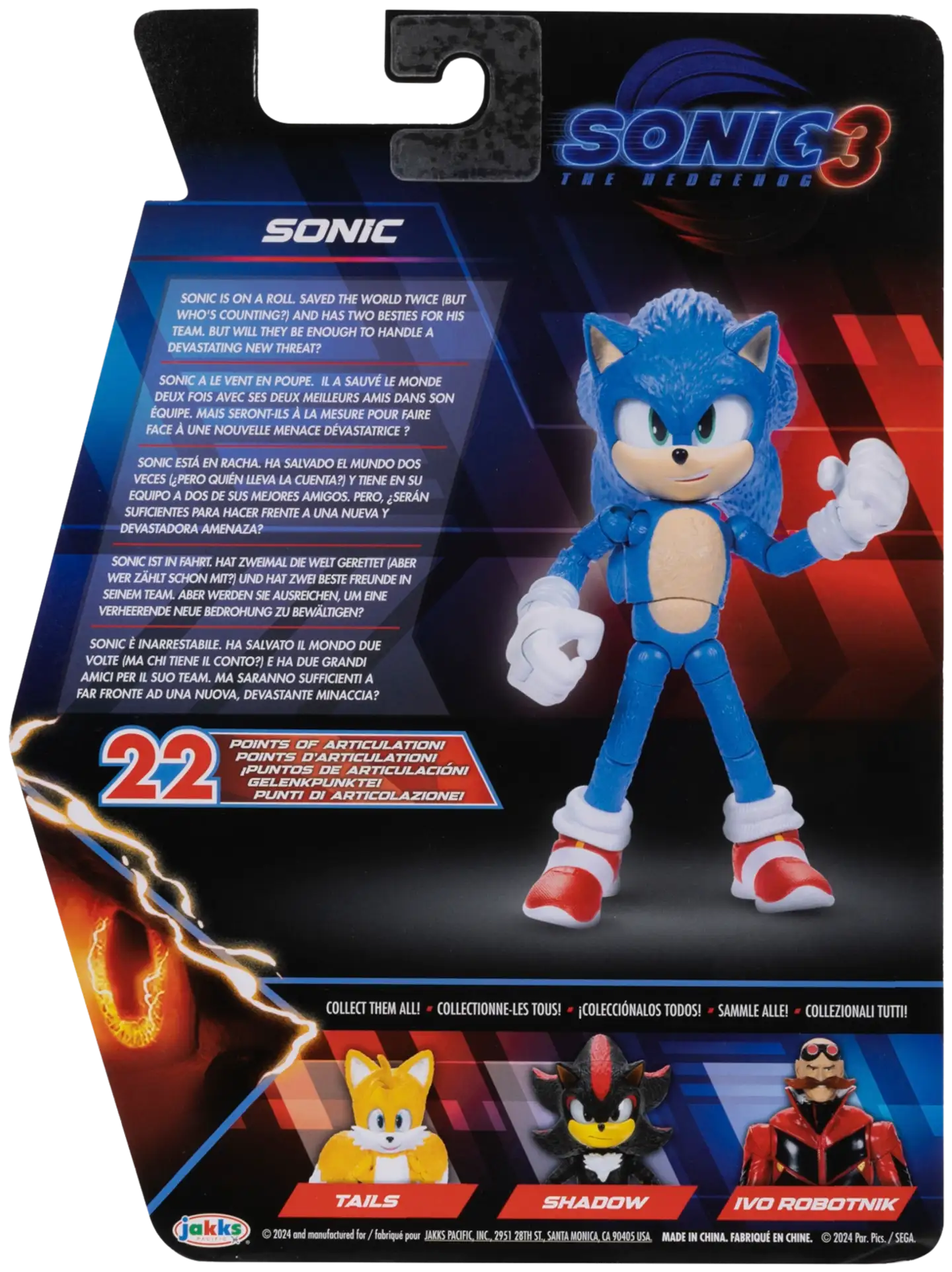 Sonic 3 Movie hahmo 5" Figures - Wave 1 - 4