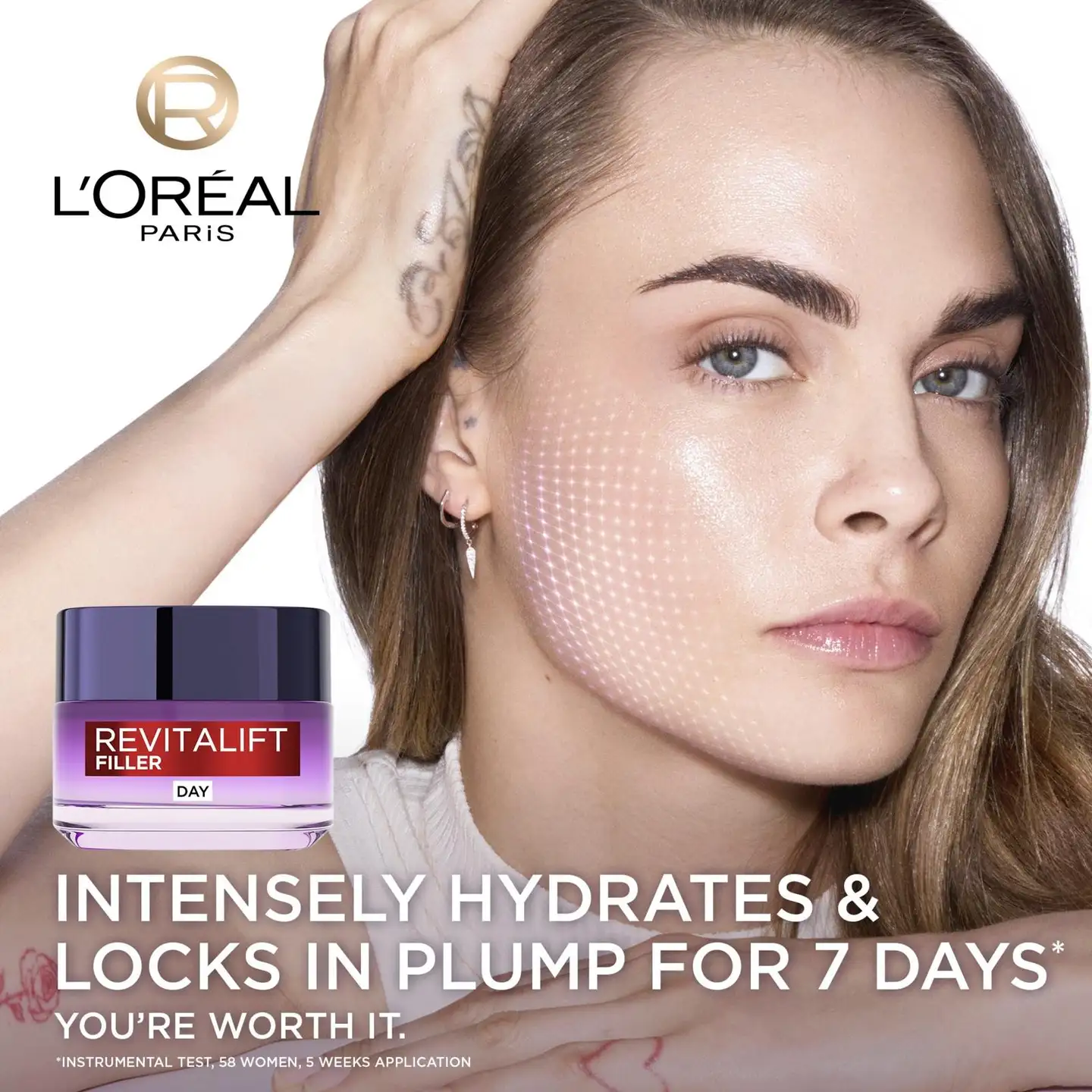 L'Oréal Paris Revitalift Filler anti-age -päivävoide, jolla on täyteläistävä vaikutus 50ml - 3