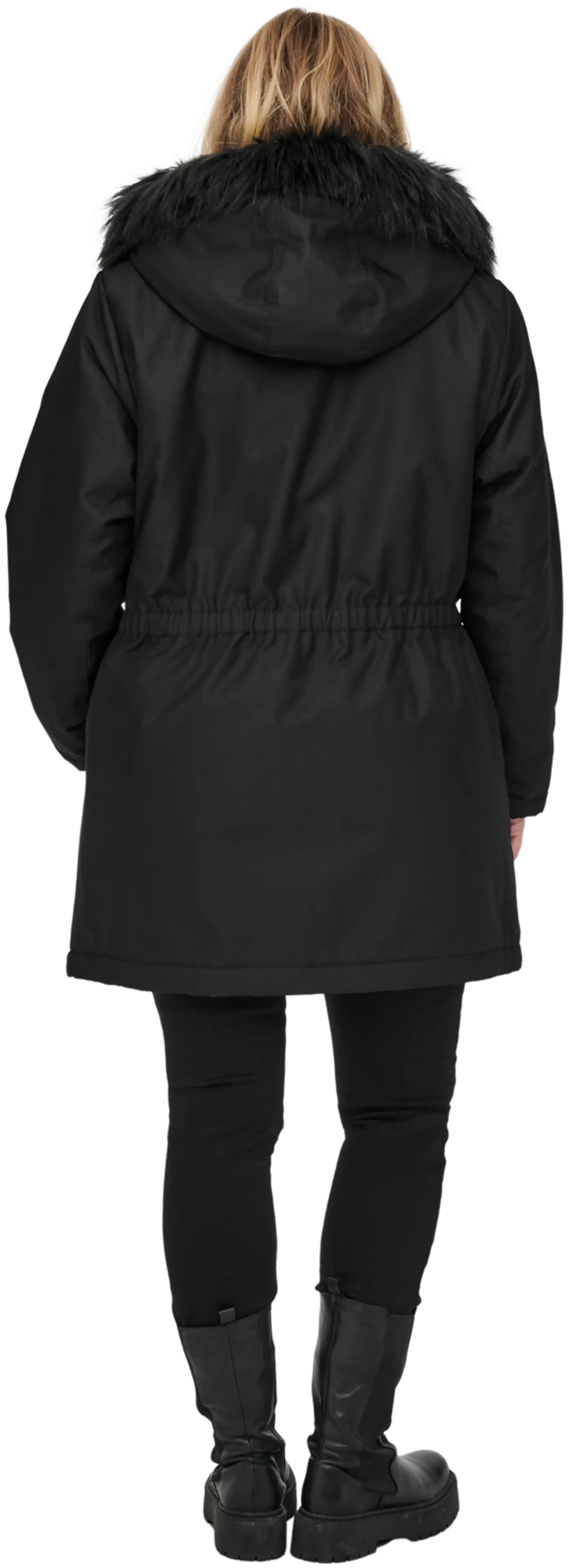 ONLY CARMAKOMA naisten parkatakki Carirena - Black - 5