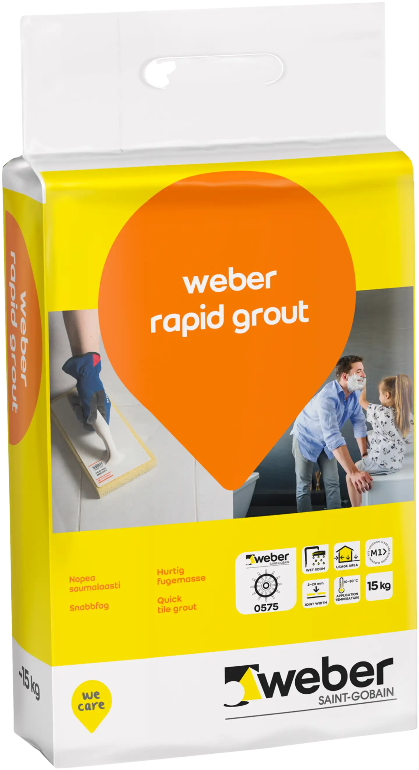 Weber Rapid Grout saumalaasti 26 Sand 15 Kg