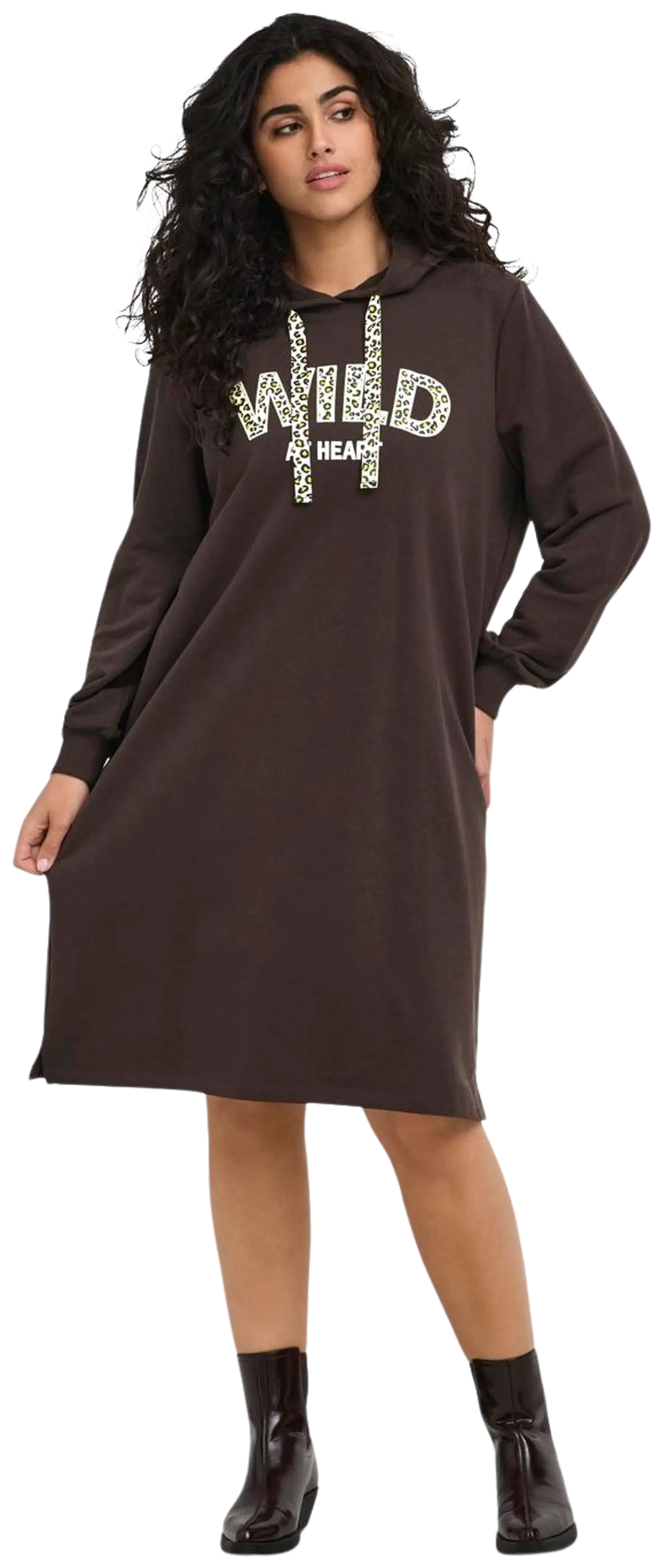 Only Carmakoma naisten collegemekko Careza - Coffee Bean - 5