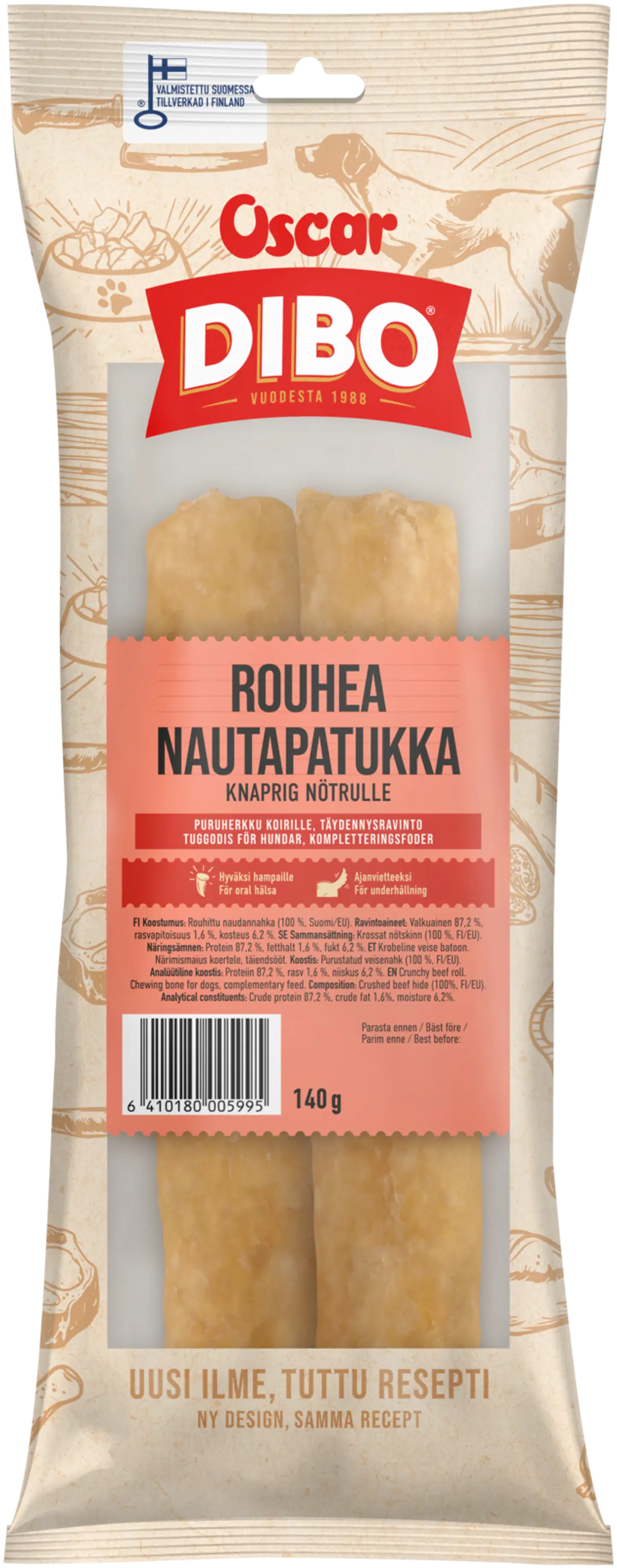 DIBO Rouhea nautapatukka 140 g