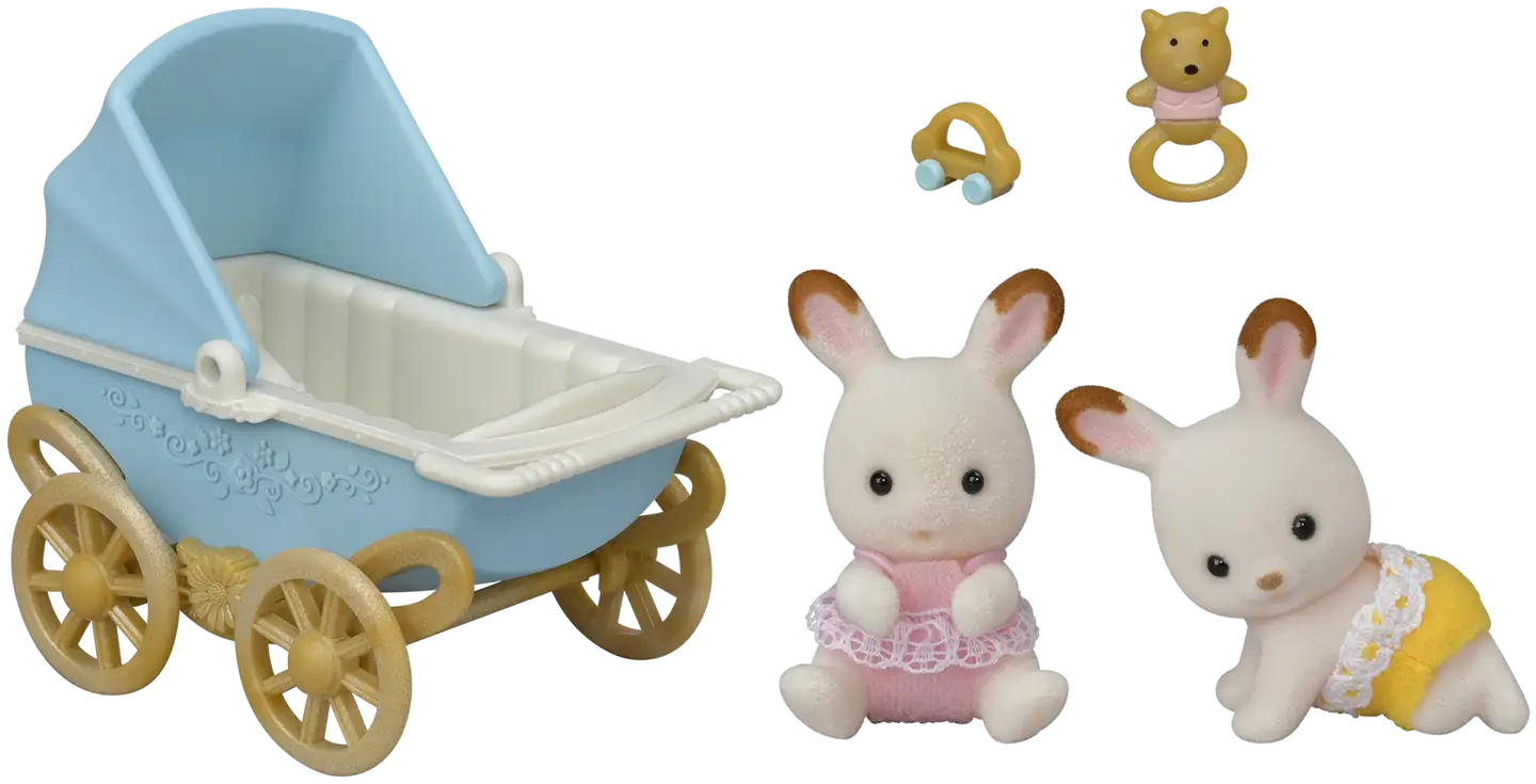 Sylvanian Families Suklaapupukaksoet -setti (vaunut) - 2