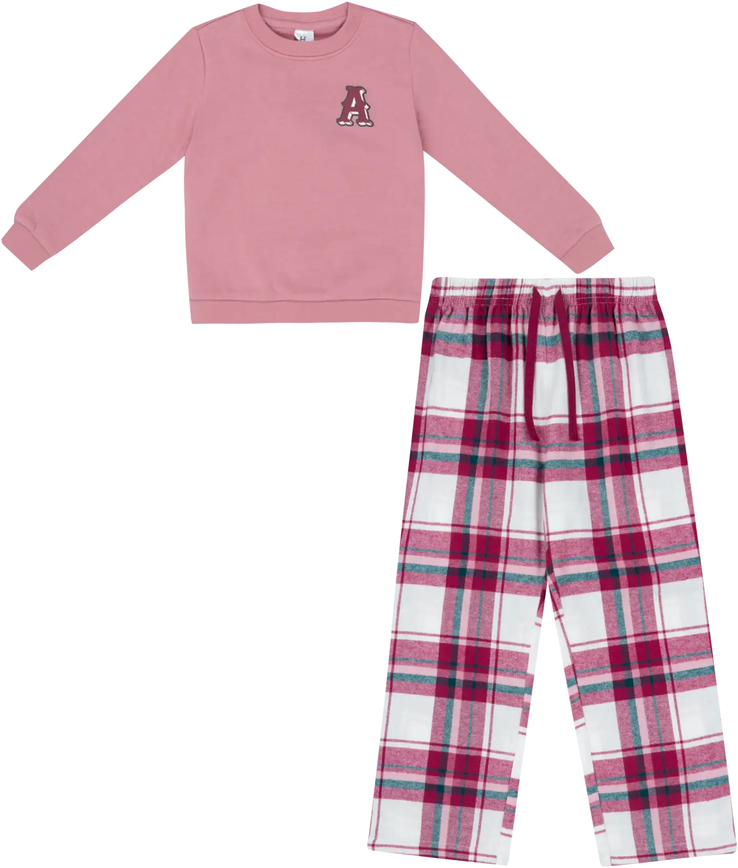 House lasten flanellipyjama 232H382505 - Mauve - 1