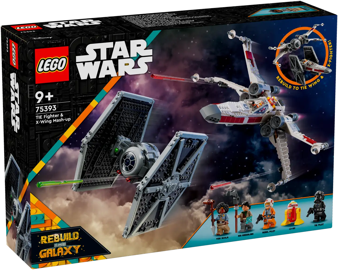 LEGO® Star Wars™ 75393 - TIE-hävittäjä ja X-Wing - 2