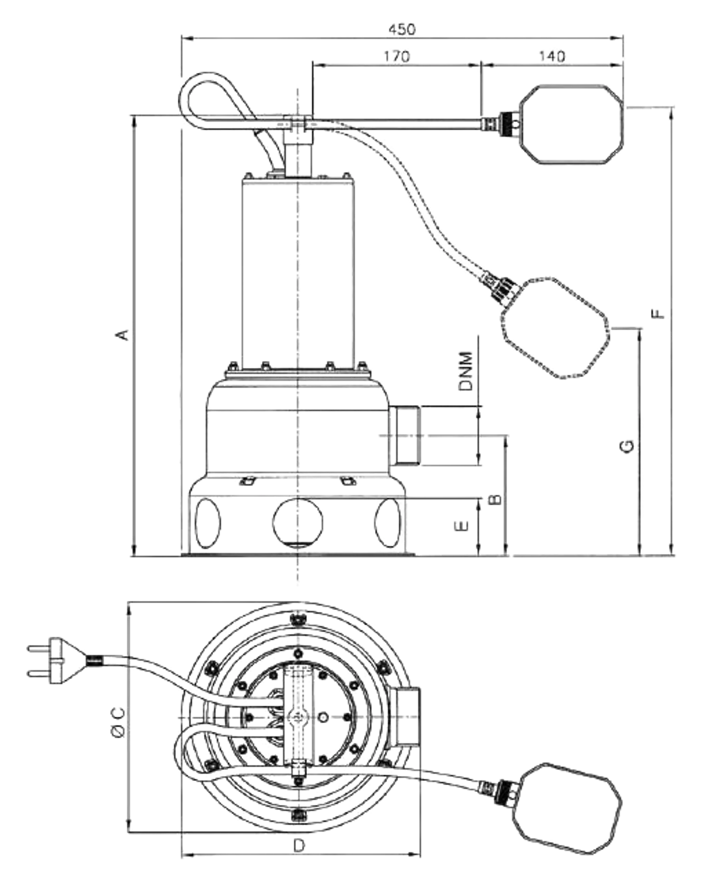 Nocchi Priox 460-13 uppopumppu - 2