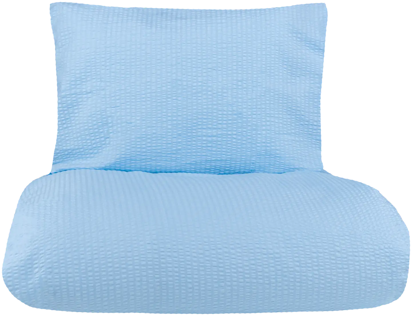 House pussilakanasetti Seersucker 150x210 cm vaaleansininen - 1