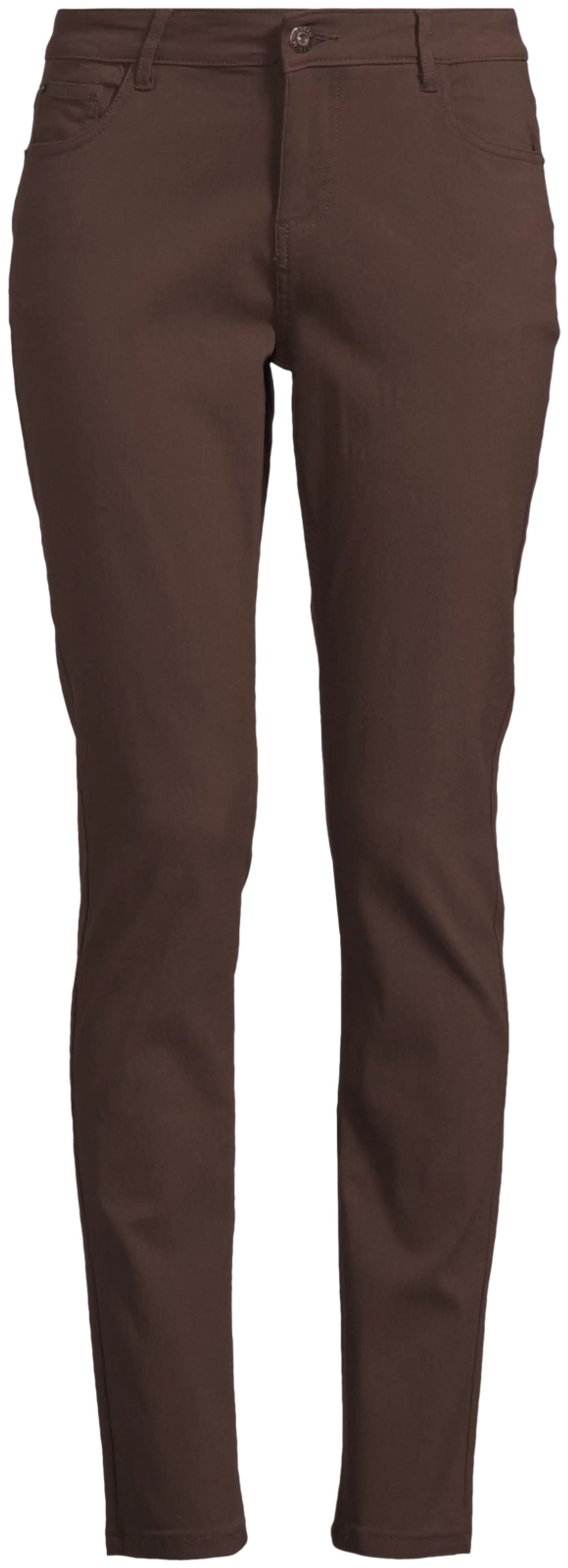 House naisten stretch-housut 222H262908 - brown - 2