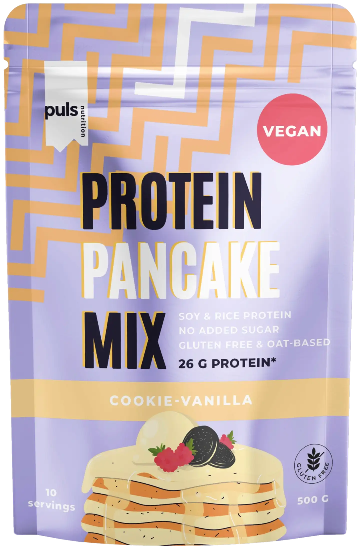 PULS Vegan Protein Pancake mix Cookie - Vanilla 500g