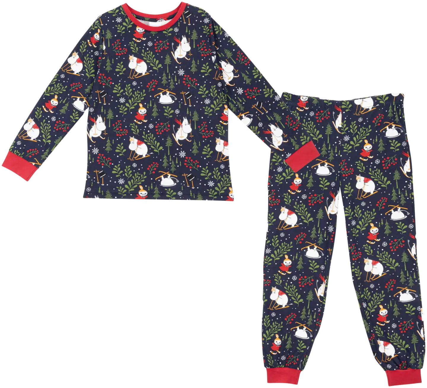 Muumi lasten pyjama Hiihtoretki 593709 - tummansininen - 1