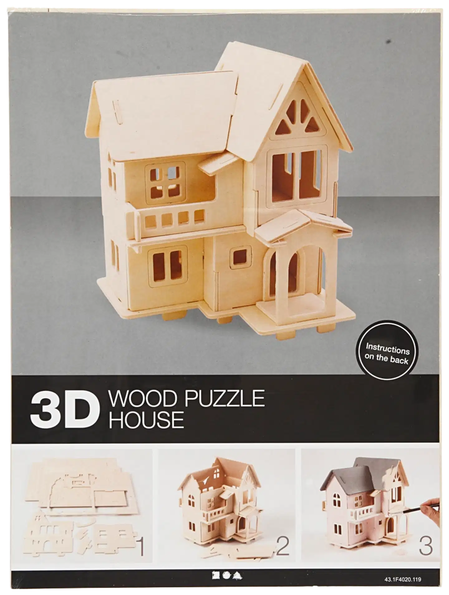 Creativ Company 3d-palapeli talo parveke miniatyyri - 2