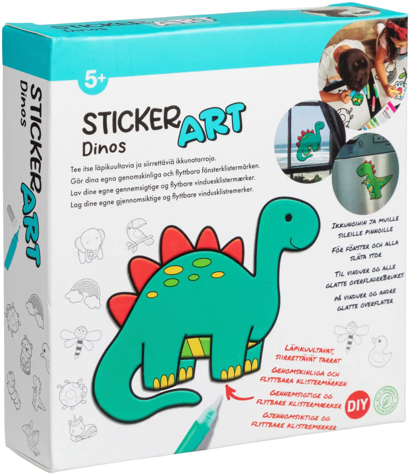 Sticker Art askartelusetti ikkunatarrat - 9