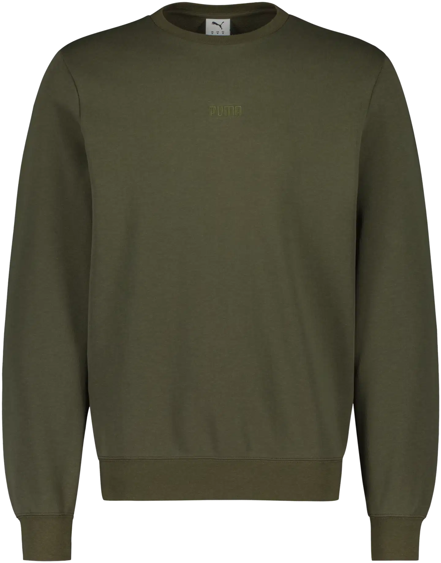 Puma miesten collegepaita Small Logo TR - Dark Olive - 1