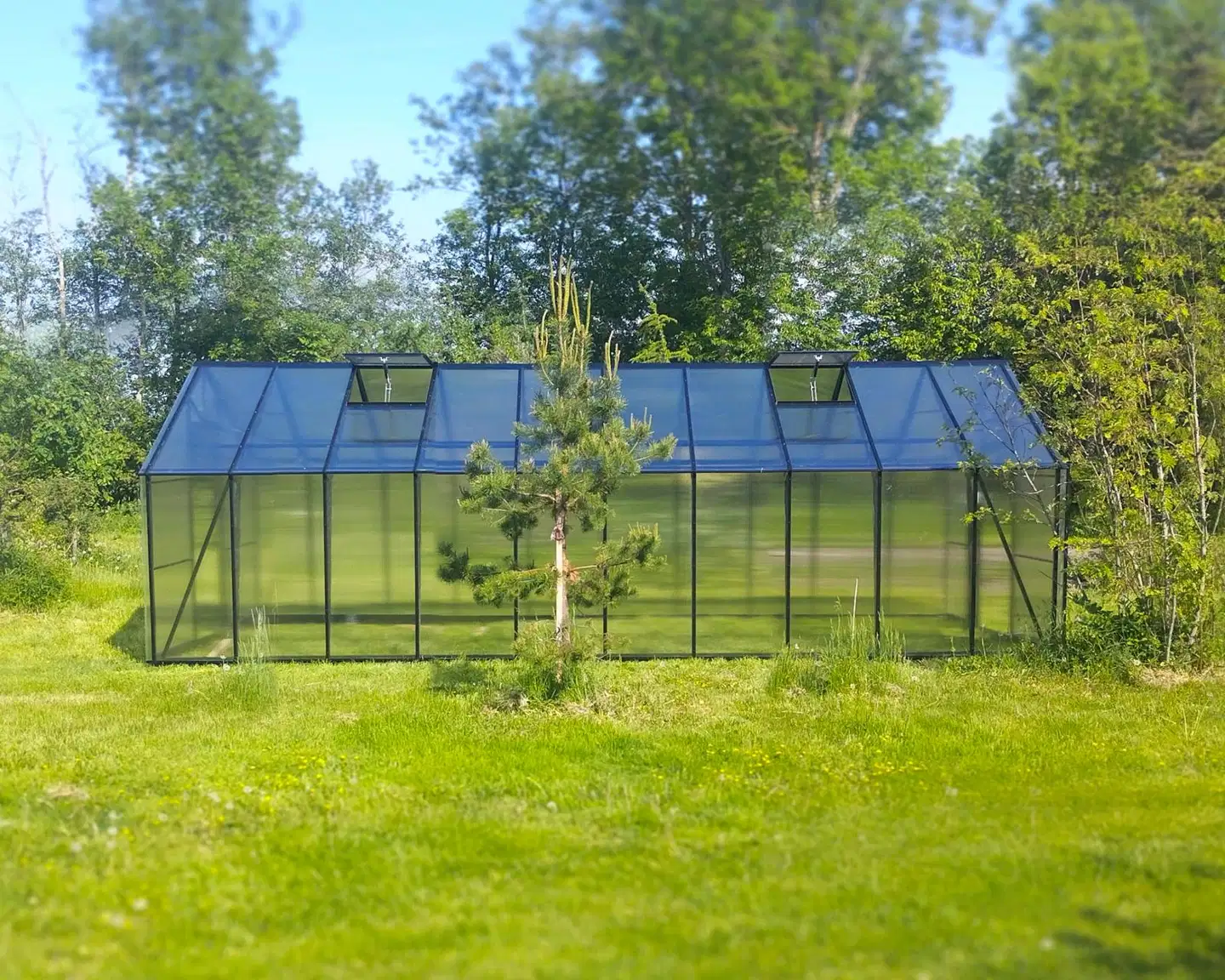 Ecoslider kasvihuone Lux DD 4.0 X 6.9 - 7