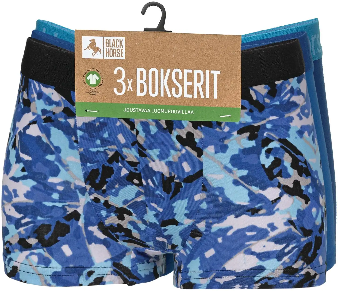 Black Horse lasten bokserit 3-pack J021 - BlueWaSpr - 2