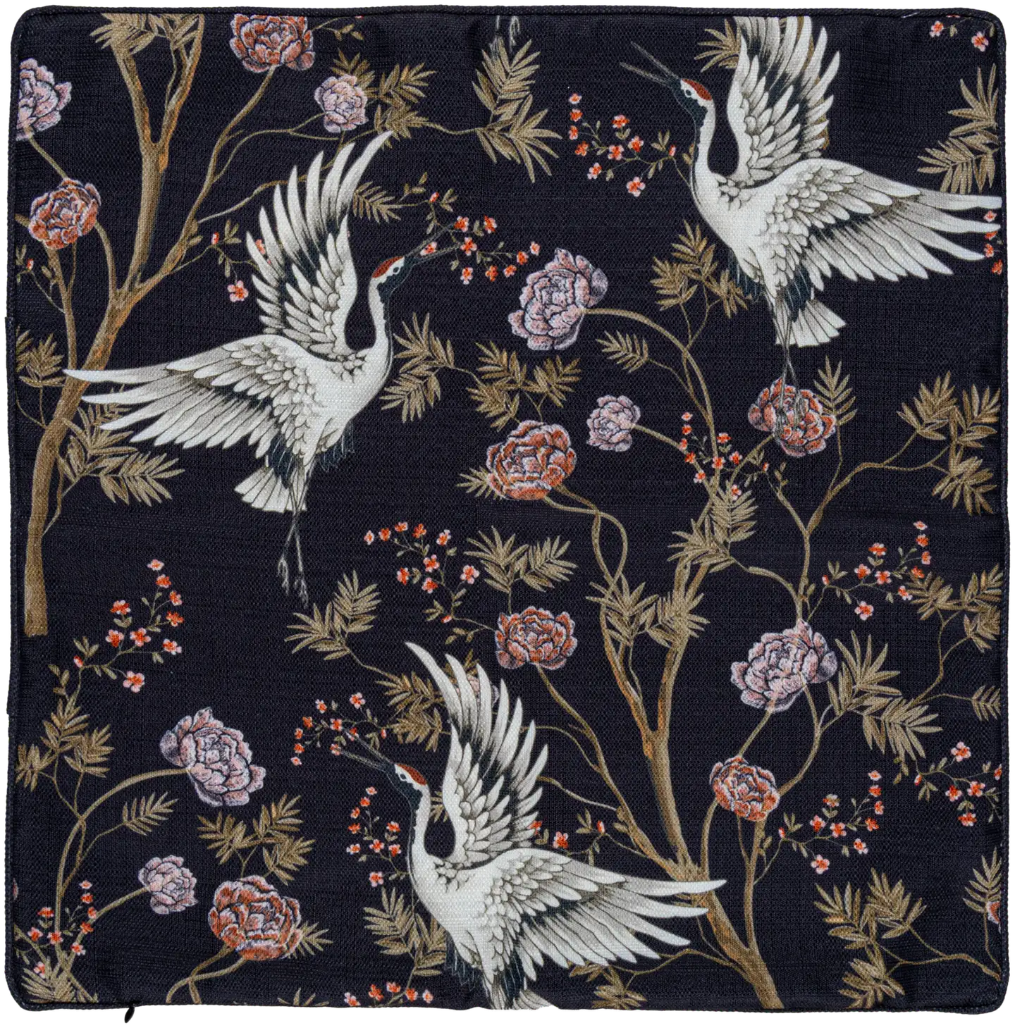 House sisustustyynynpäällinen Crains-Flowers musta - 1