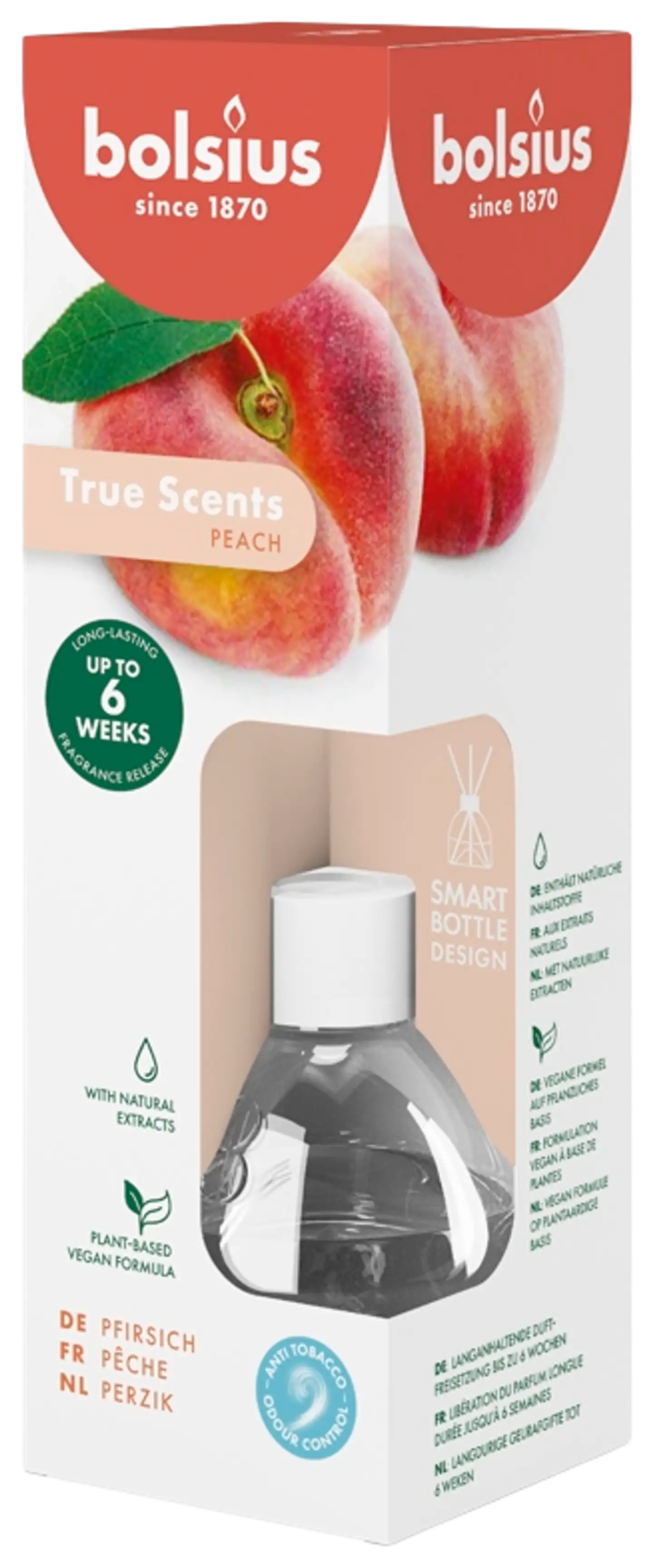 Bolsius True Scents – huonetuoksu – Peach – 60 ml - 1