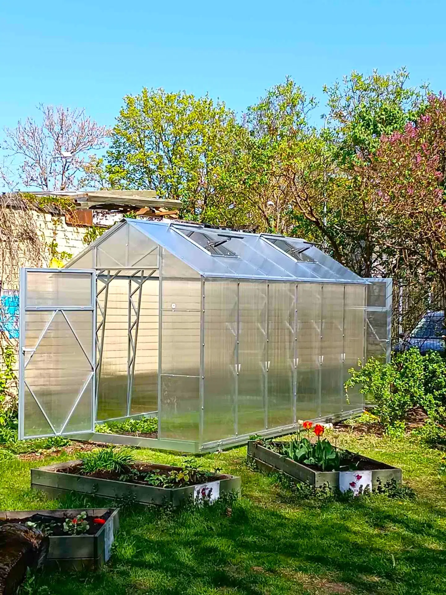 Ecoslider kasvihuone 2.0 X 4.13 - 5