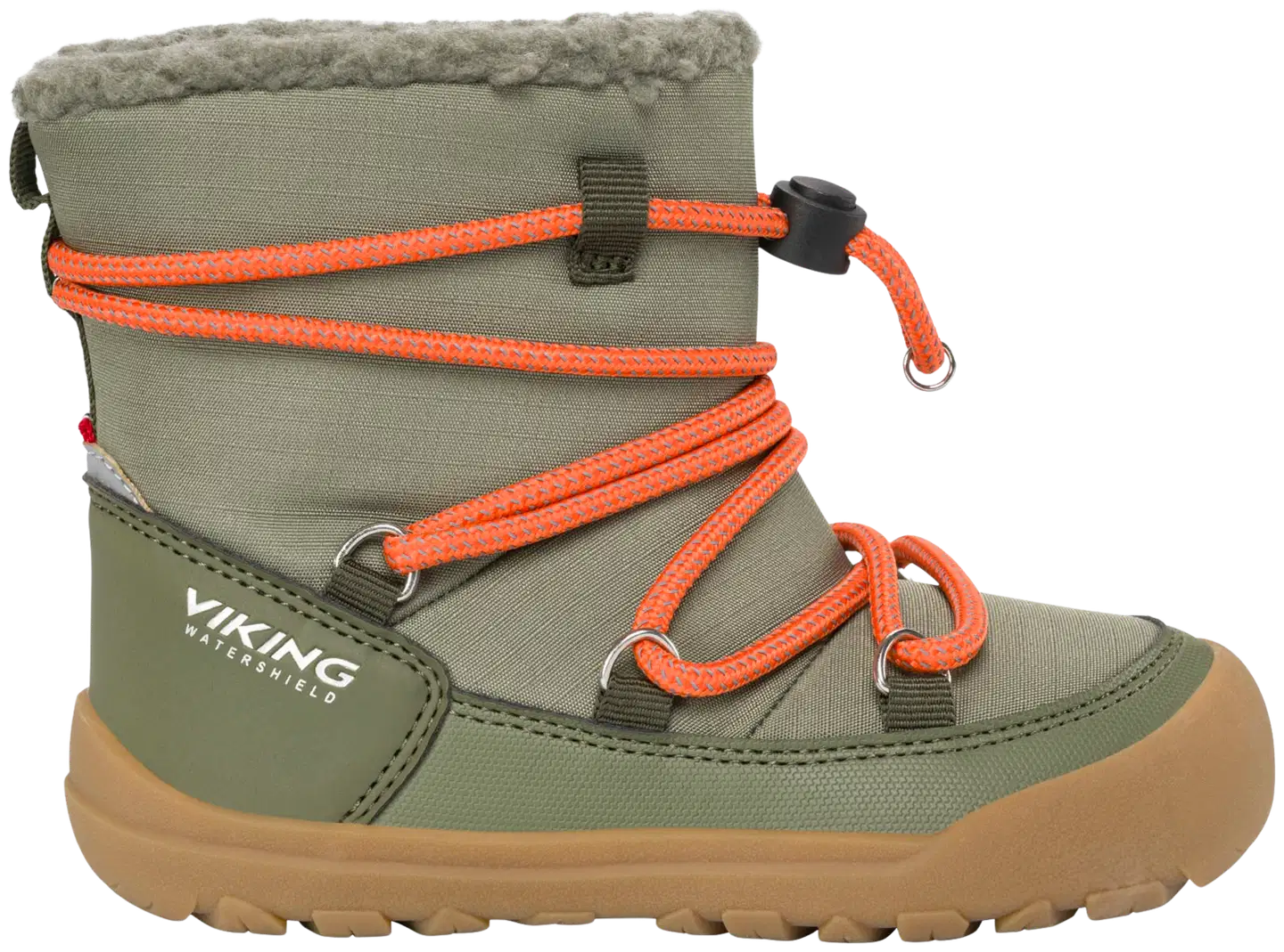 Viking lasten WP talvikengät Birch Barefoot - Olive - 1