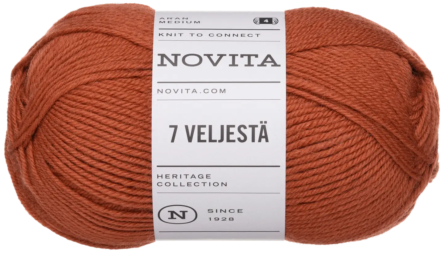 Novita lanka 7 Veljestä 100g pihlaja 644 - 1