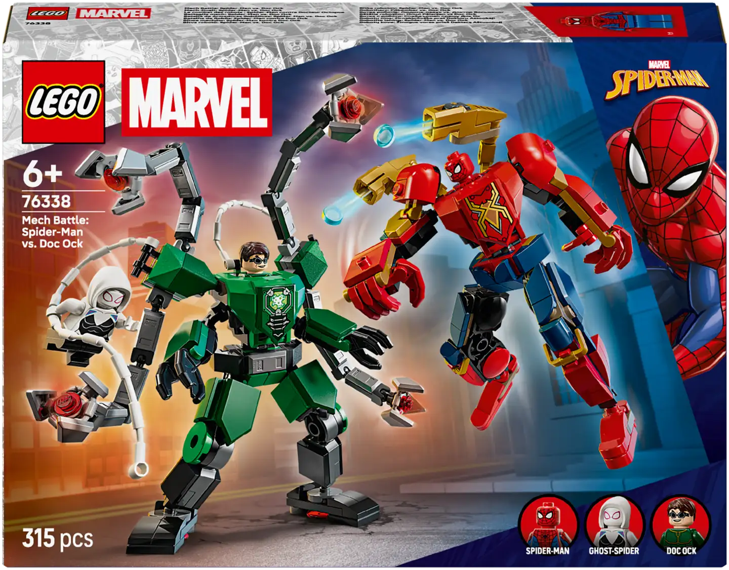 LEGO® Super Heroes Marvel 76338 Robottien taistelu: Spider-Man vastaan Tohtori Mustekala - 4