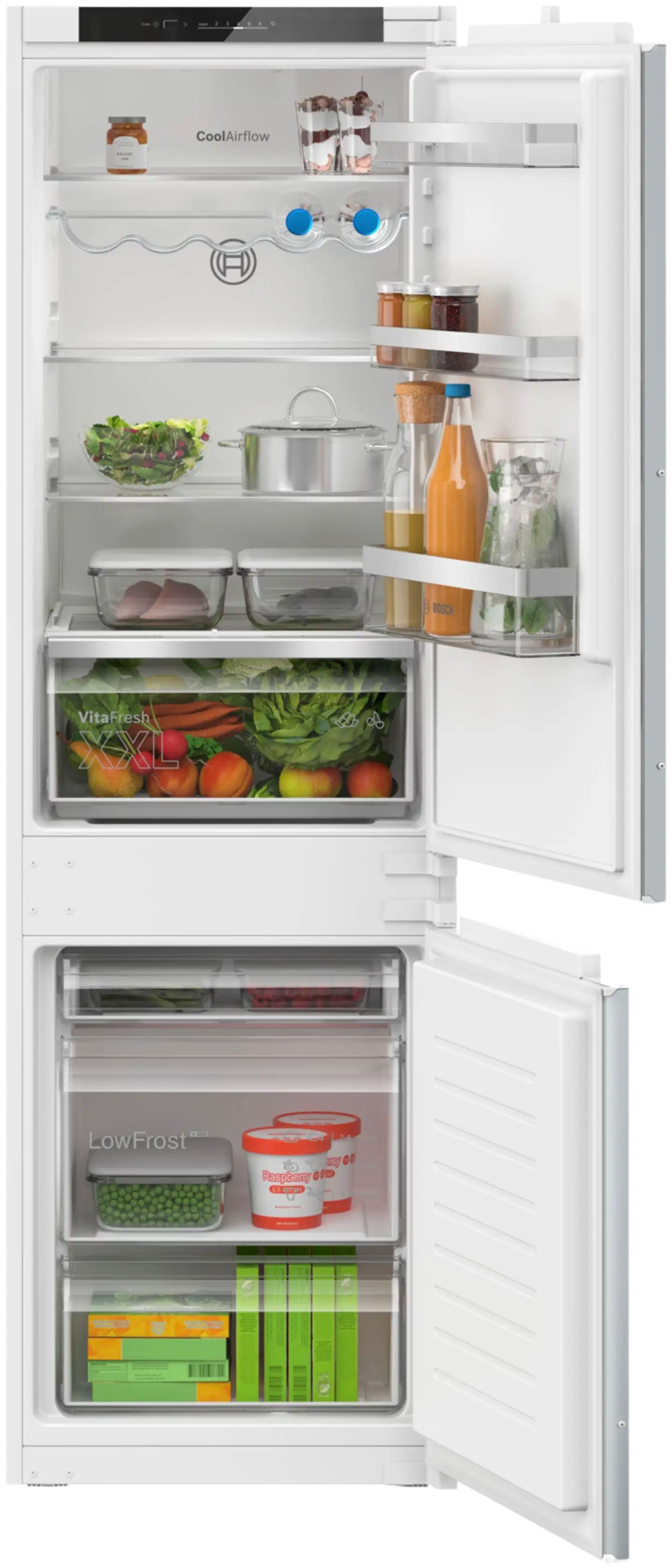 Bosch Serie 4 integroitava jääkaappipakastin 177.2 x 54.1 cm liukusaranat - 1