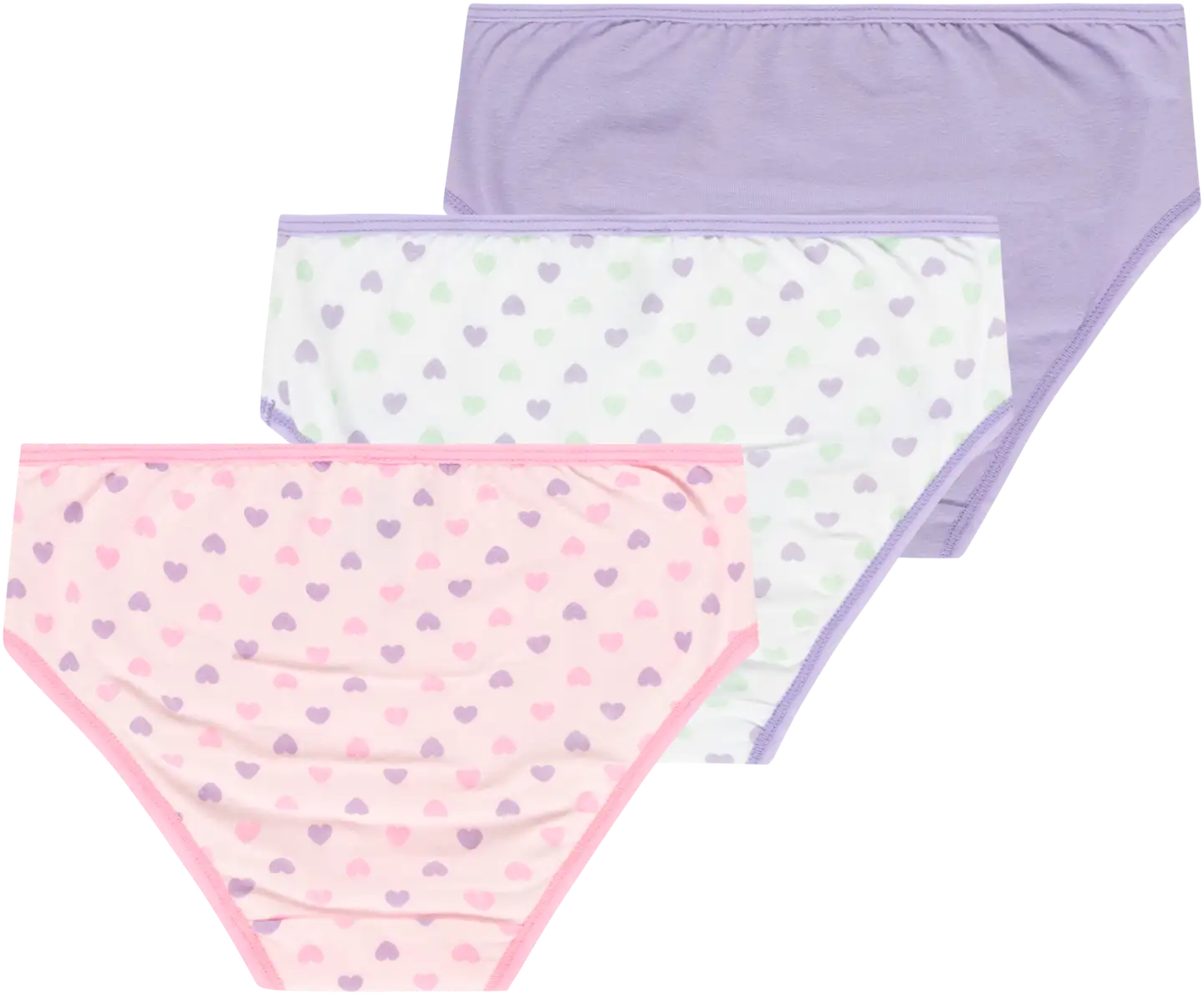 House lasten alushousut 230H082520 3-pack - white aop/pink aop/lilac - 2