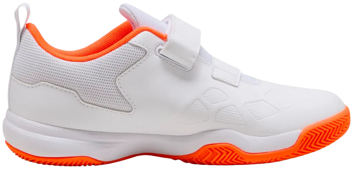 Puma lasten sisäpelikengät Tenaz V Jr - Puma White-Puma Black-Orange - 2