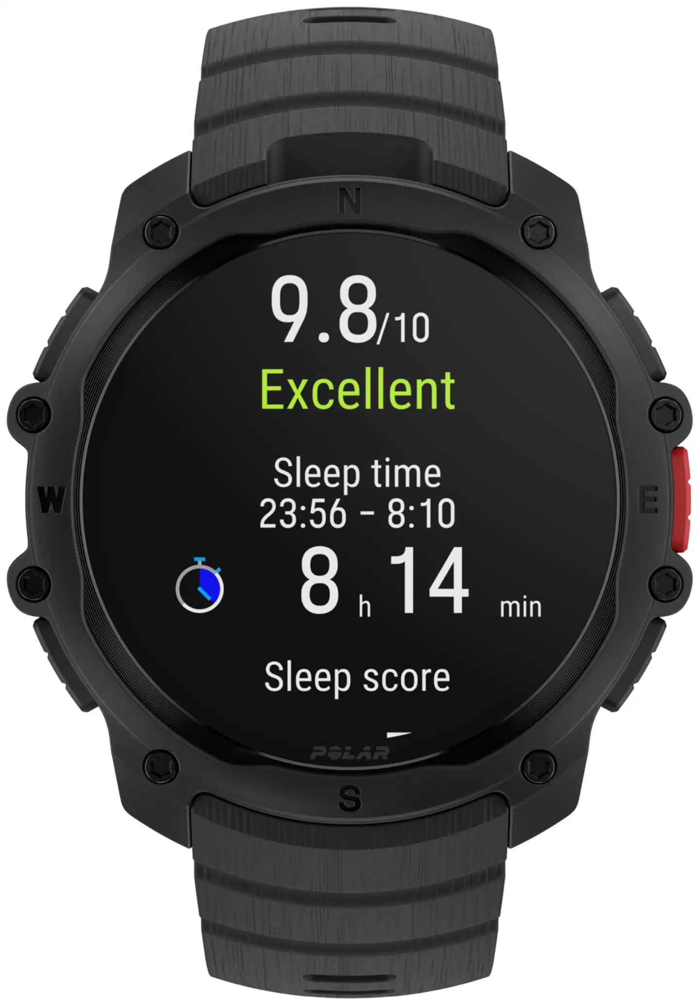 Polar urheilukello Street X Night Black (S-L) - 2