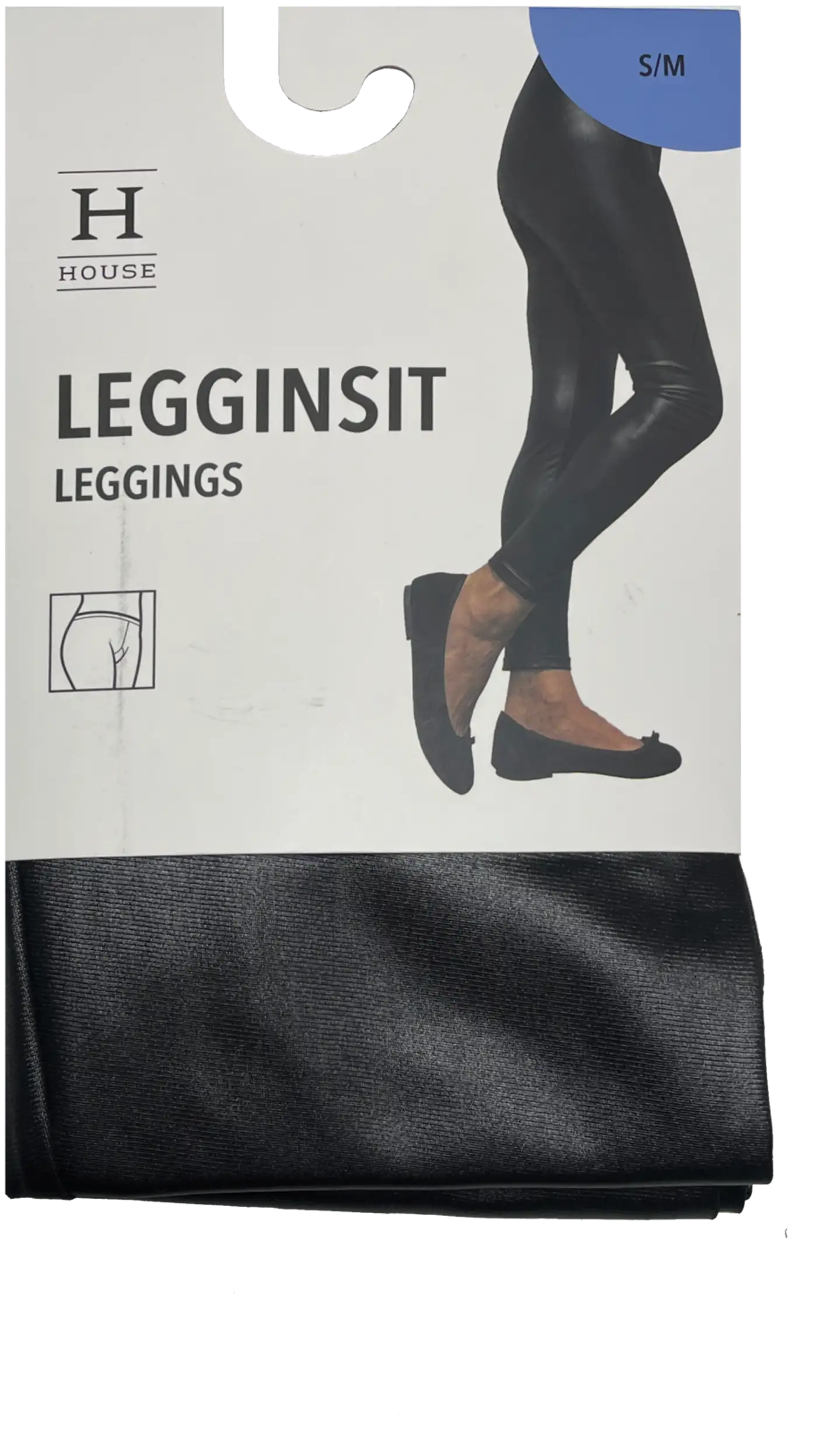 House naisten leggingsit shiny 111-1175 - BLACK