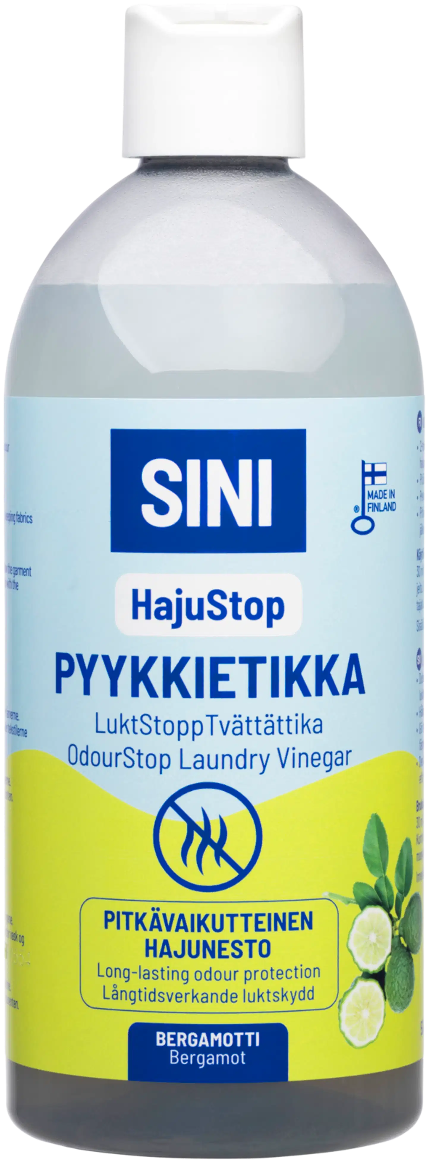 SINI HajuStop pyykkietikka 500 ml, bergamotti