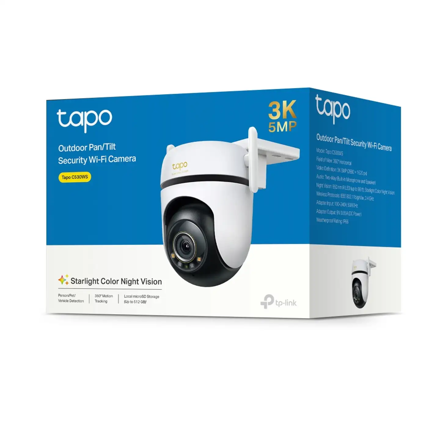 TP-Link Tapo C530WS -valvontakamera ulkokäyttöön - 15