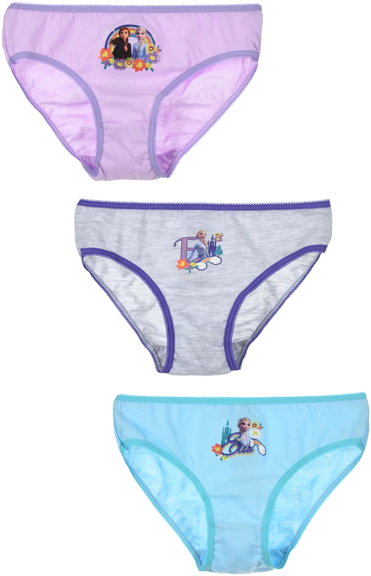 L Frozen alushousut 3-pack YE30015 - Blue - 1