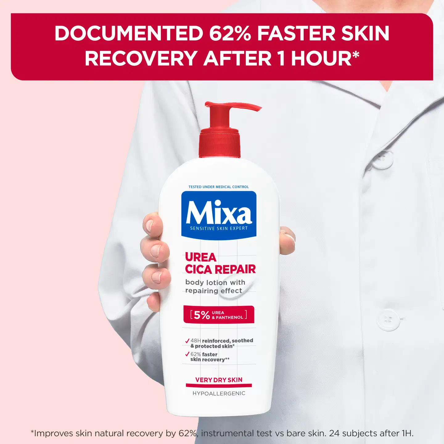 Mixa Urea Cica Repair Vartalovoide, jolla on ihon suojamuuria korjaava vaikutus erittäin kuivalle iholle 250ml - 7