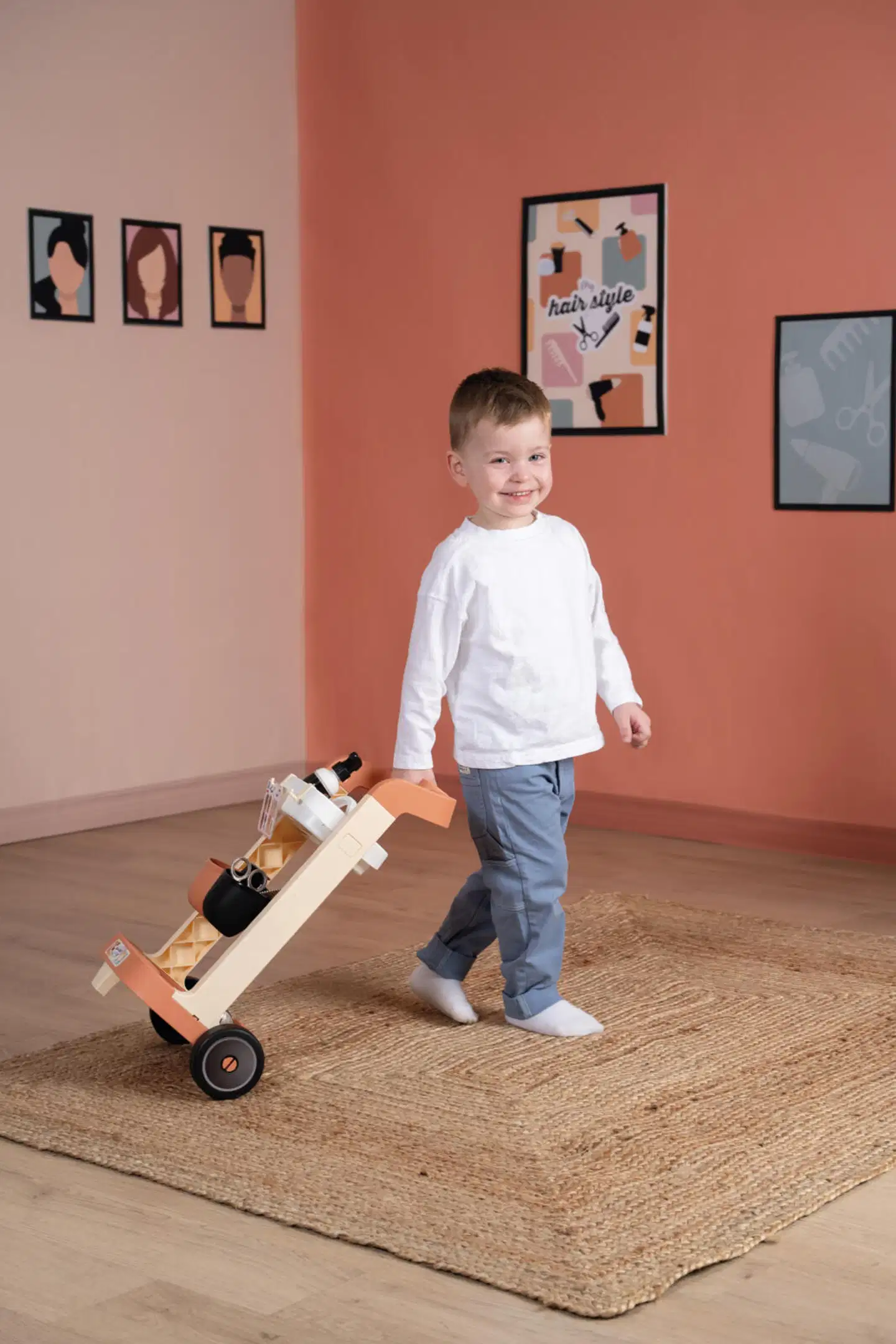 Smoby My Hair, kampausvaunu, upea leikkisetti kampaamoleikkeihin - 10