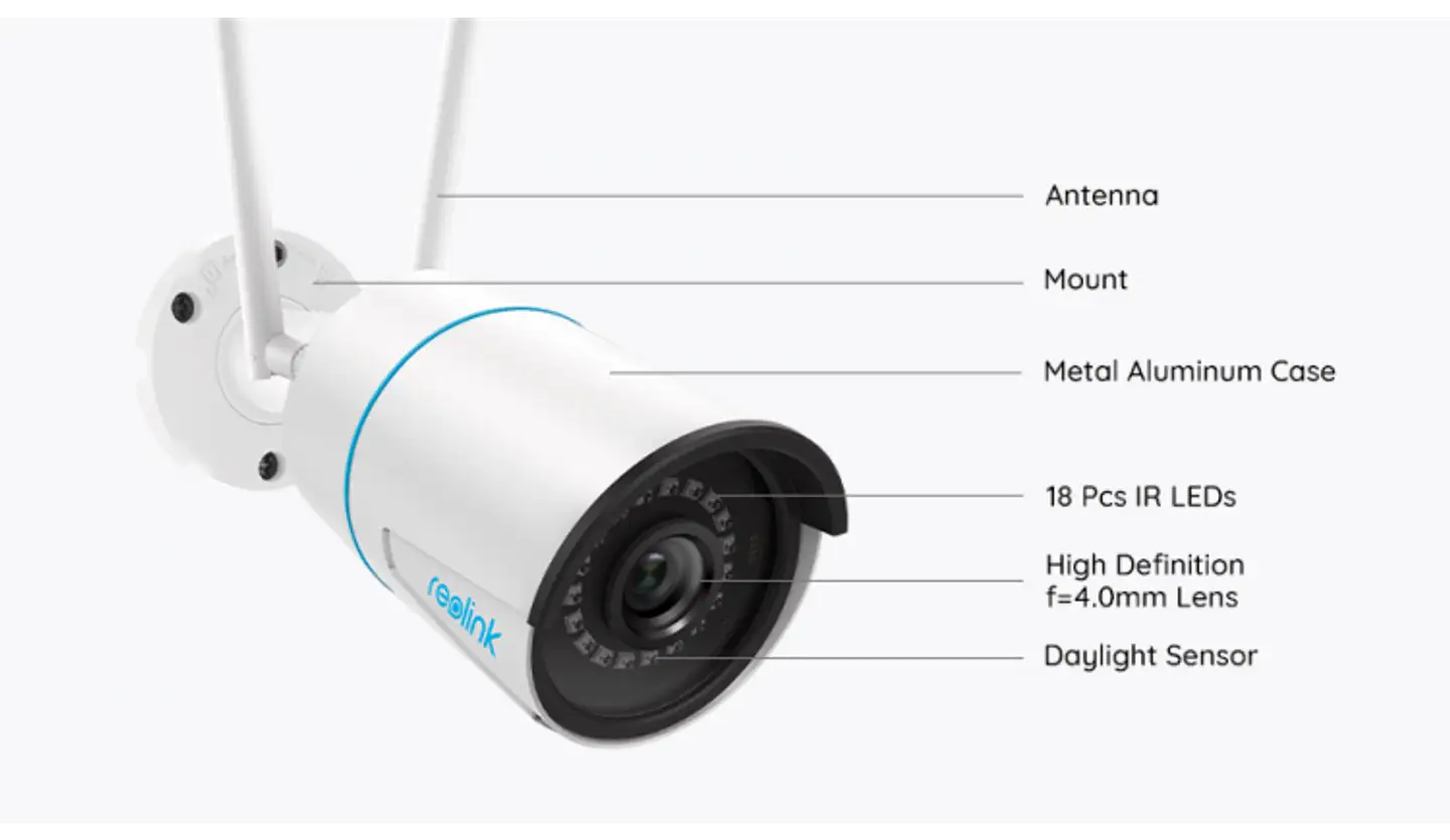 Reolink RLC-510WA (W320) WiFi Cam Smart Detection Valkoinen - 2