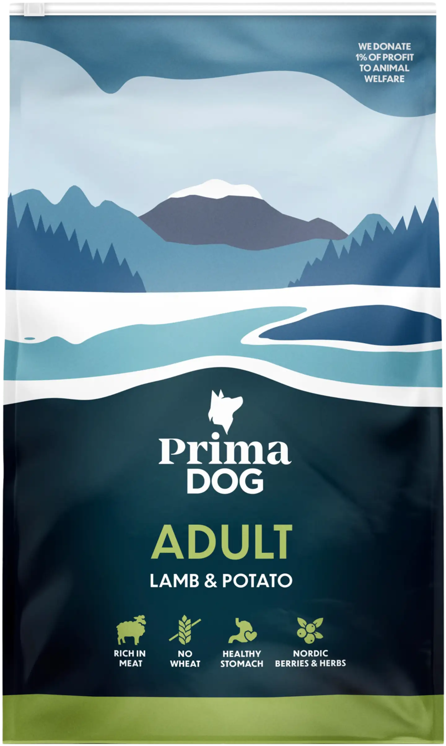 PrimaDog Lammas-Peruna kaikille aikuisille koirille 3 kg