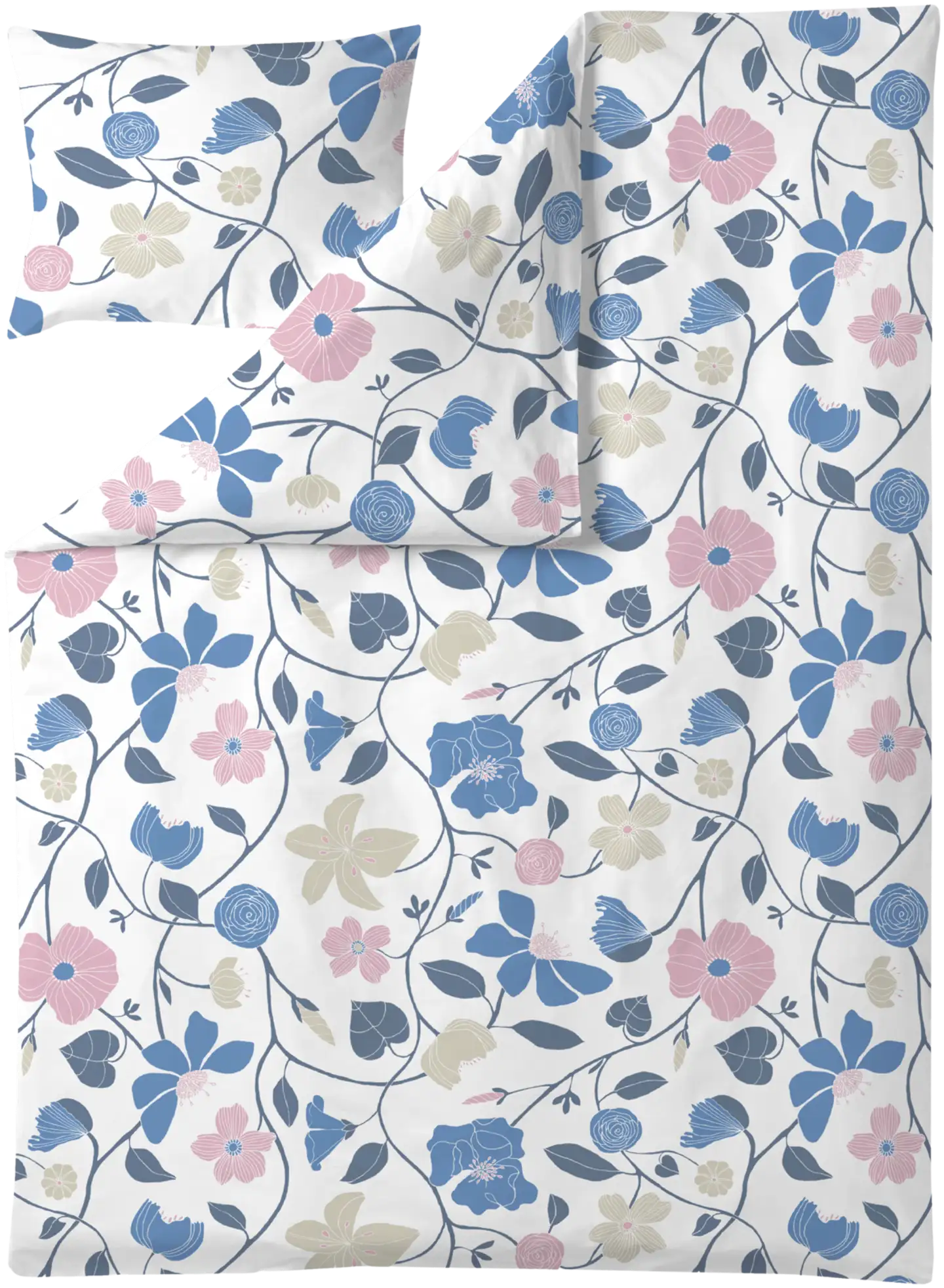 Finlayson pussilakansetti Unelma 150X210+50X60 sini/valk/v.punainen - 1