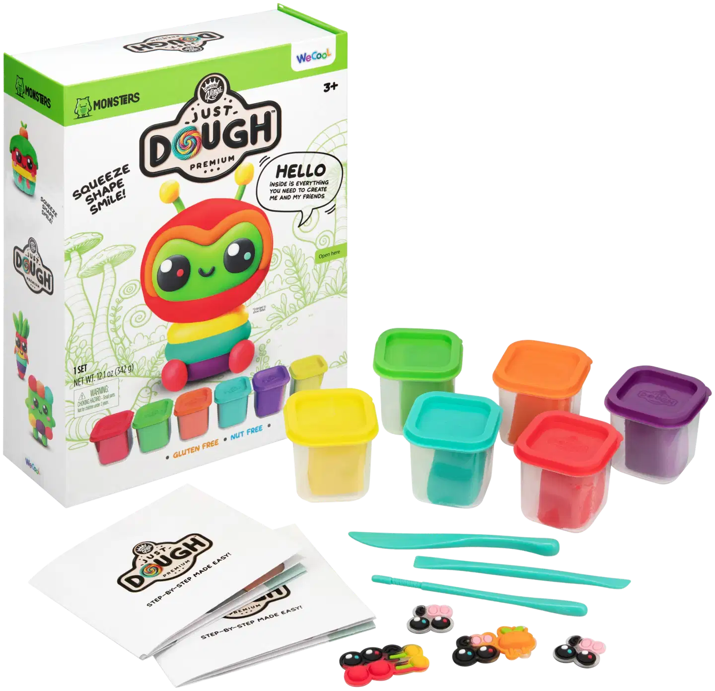 Just Dough muovailuvaha avaruusolento 6x57 g - 1