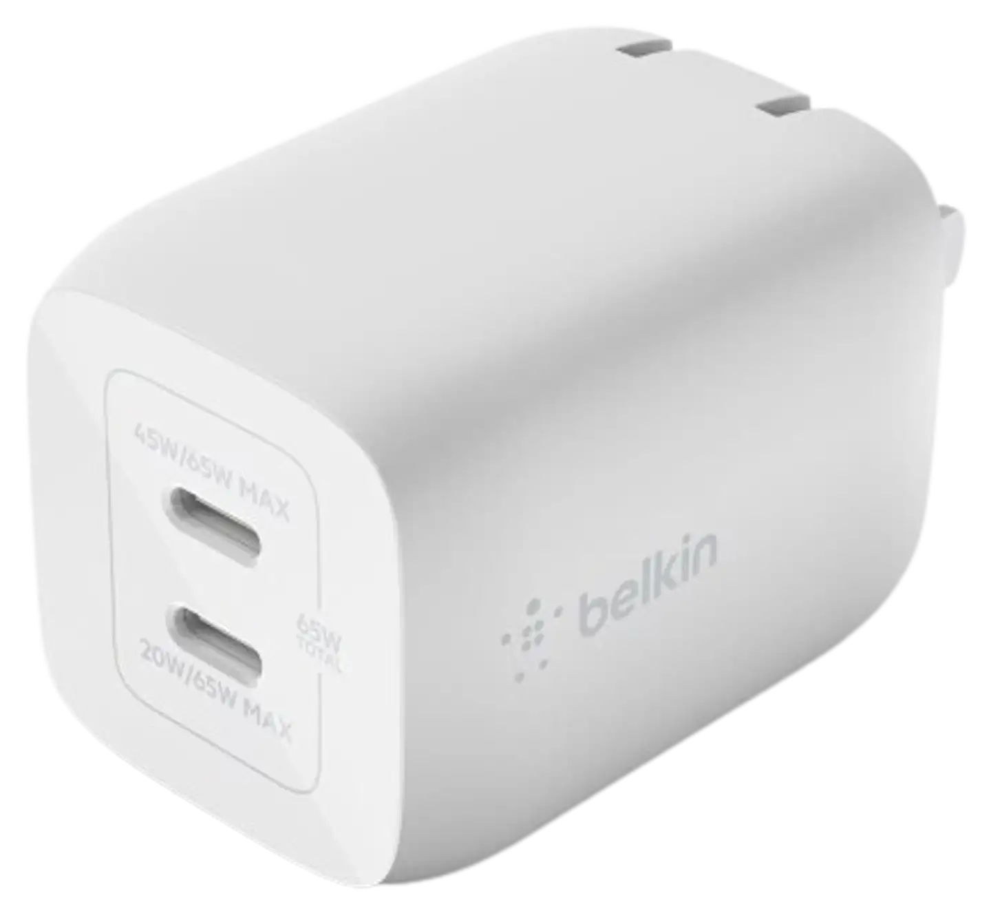 Belkin  seinälaturi 65w kaksi porttia USB-C