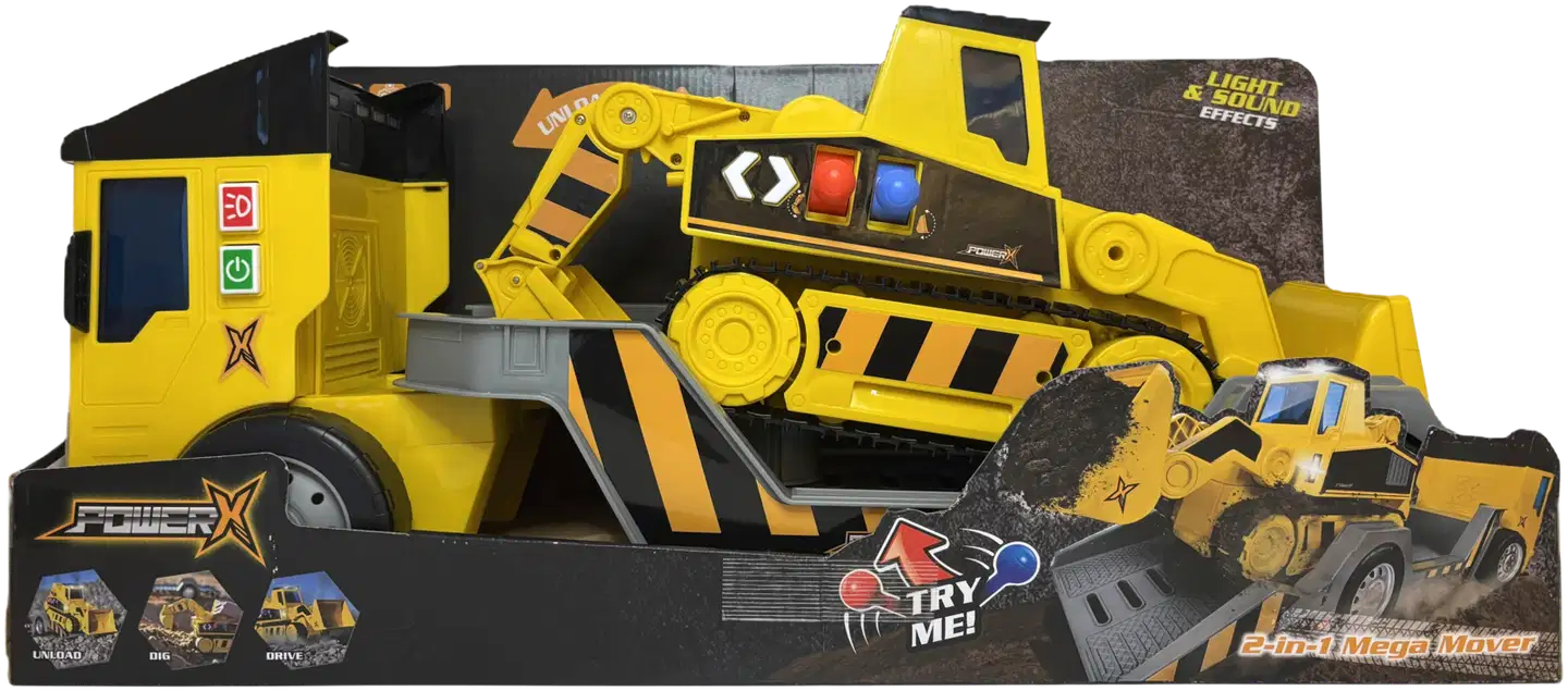 Power X, Mega Mover 2-in-1 työkoneet - 1