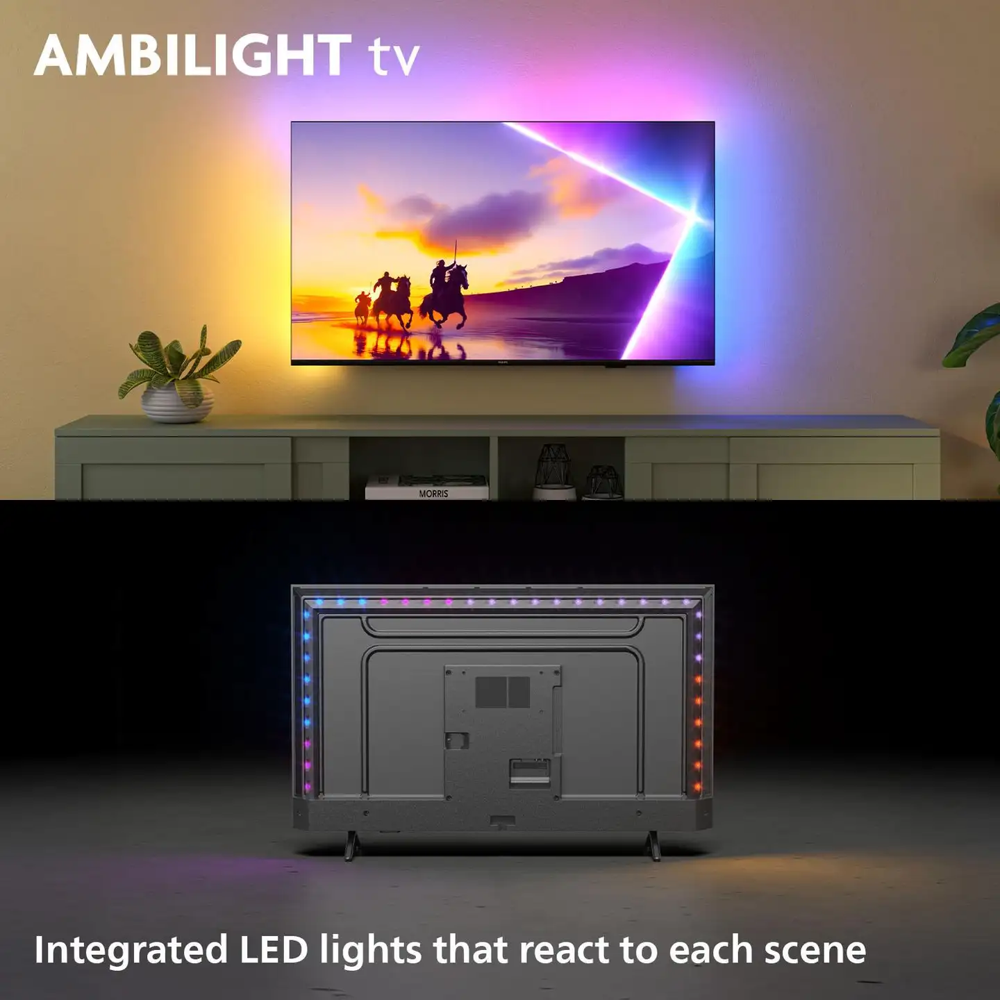 Philips 50" 4K UHD Smart Ambilight QLED TV 50PUS8550/12 - 4